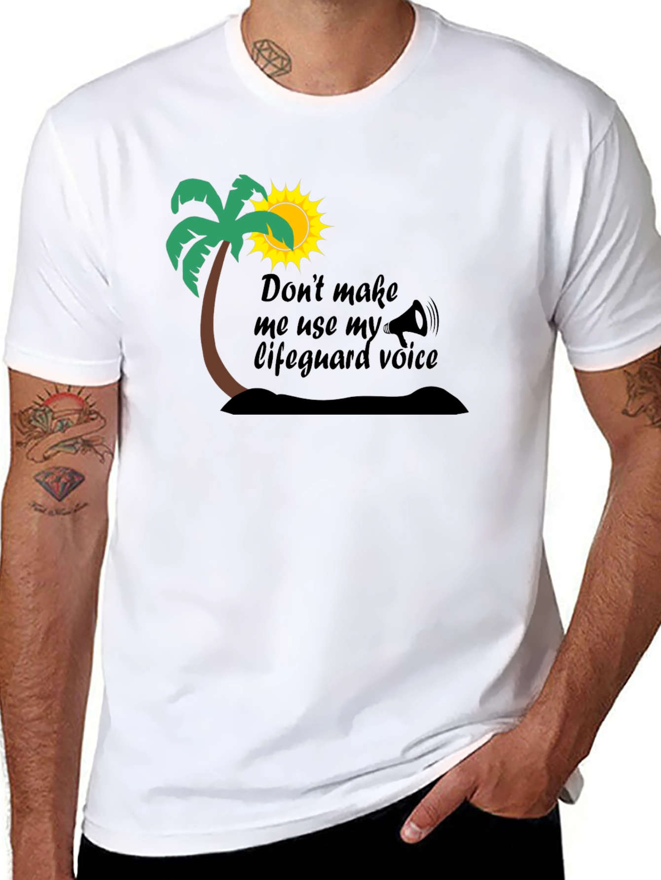 Lifeguard Voice T-Shirt - Funny Beach Humor Tee