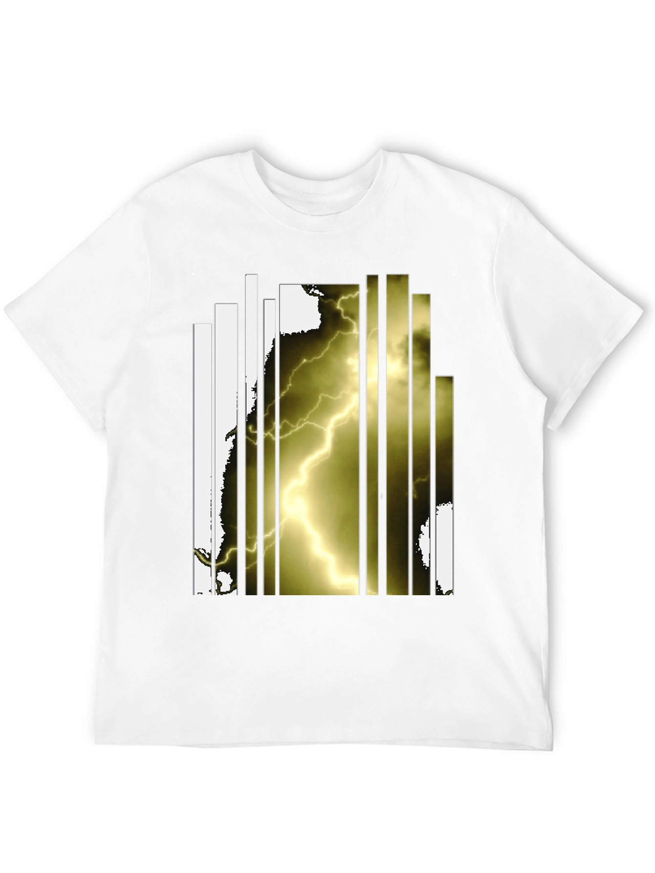 Lightning Graphic Black T-Shirt - Modern Design