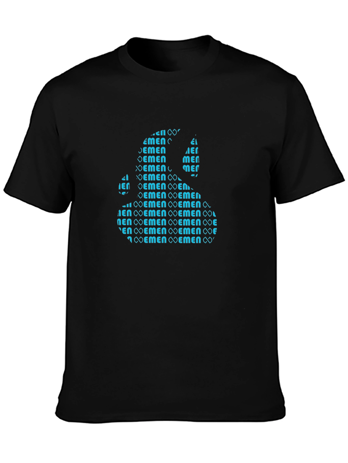 Mens Silhouette Graphic T-Shirt - Black