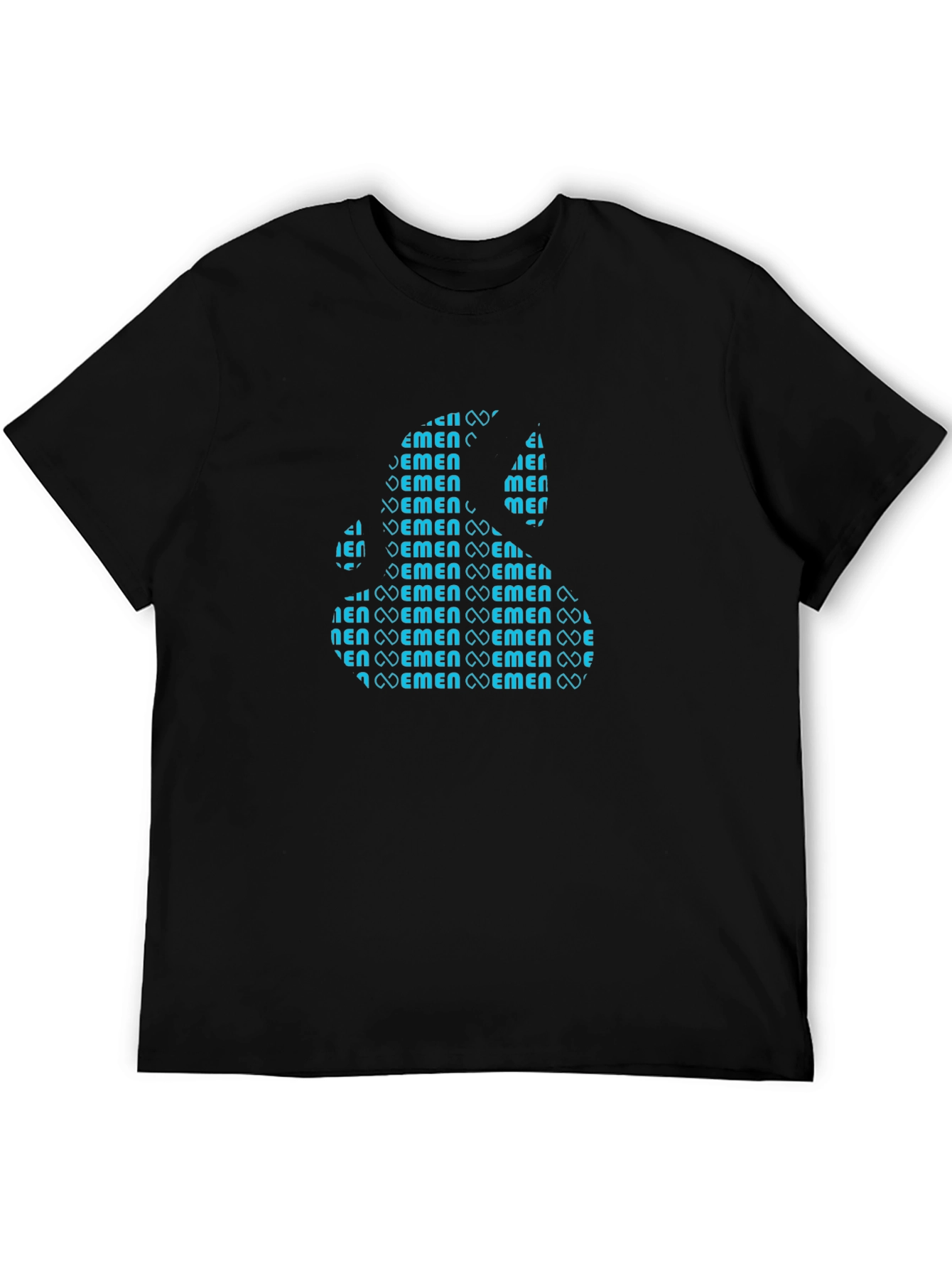 Mens Silhouette Graphic T-Shirt - Black