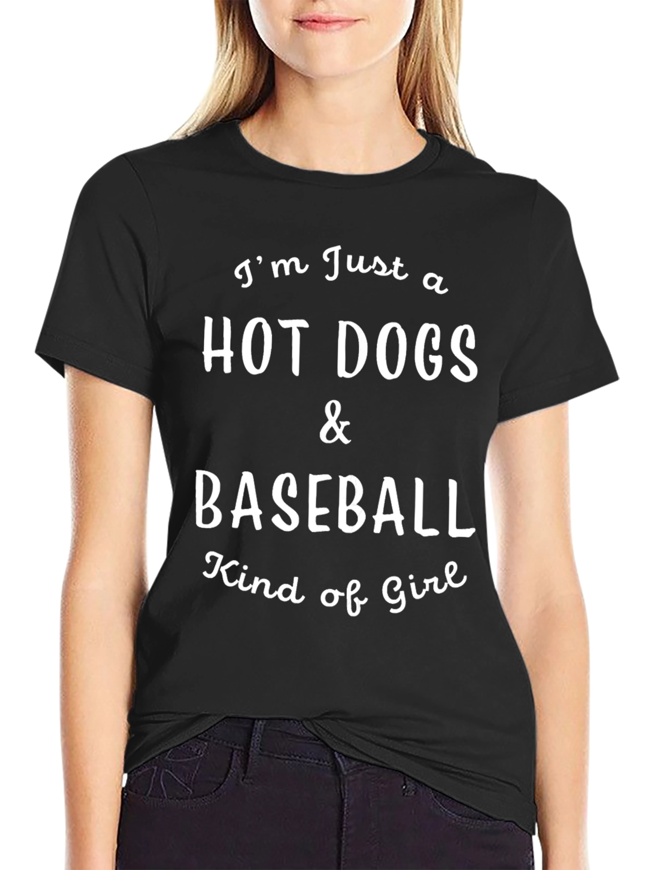 Hot Dogs & Baseball Kind of Girl T-Shirt