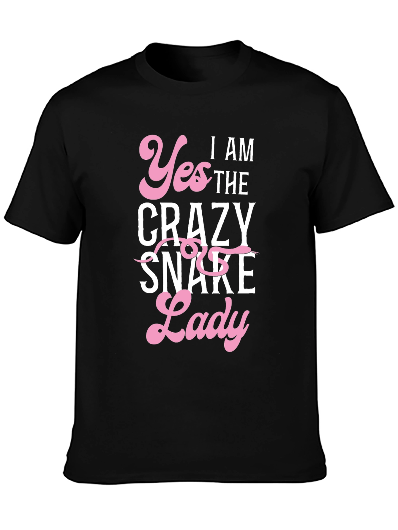 Crazy Snake Lady Graphic T-Shirt