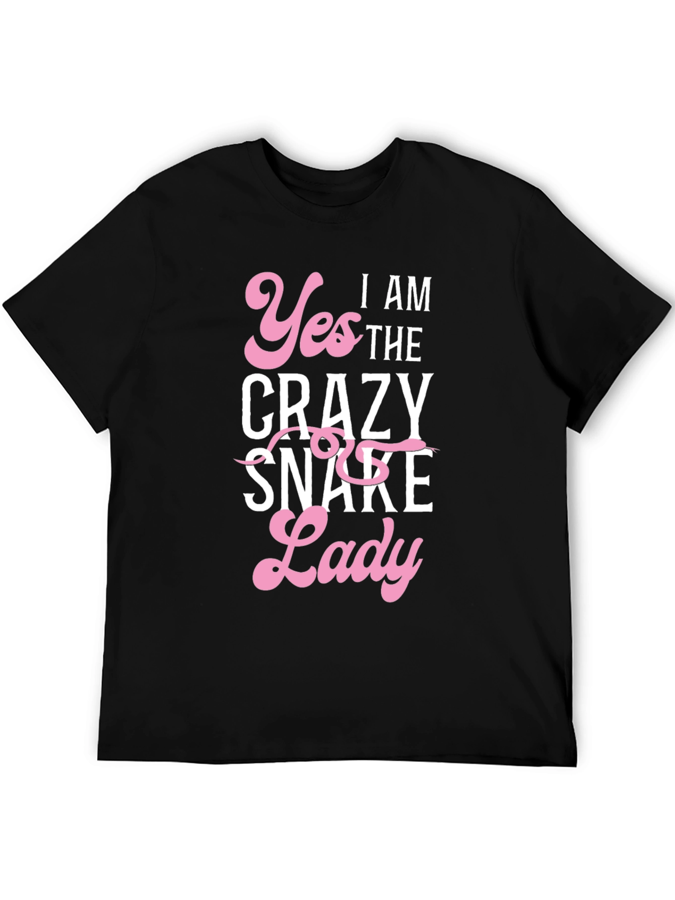 Crazy Snake Lady Graphic T-Shirt