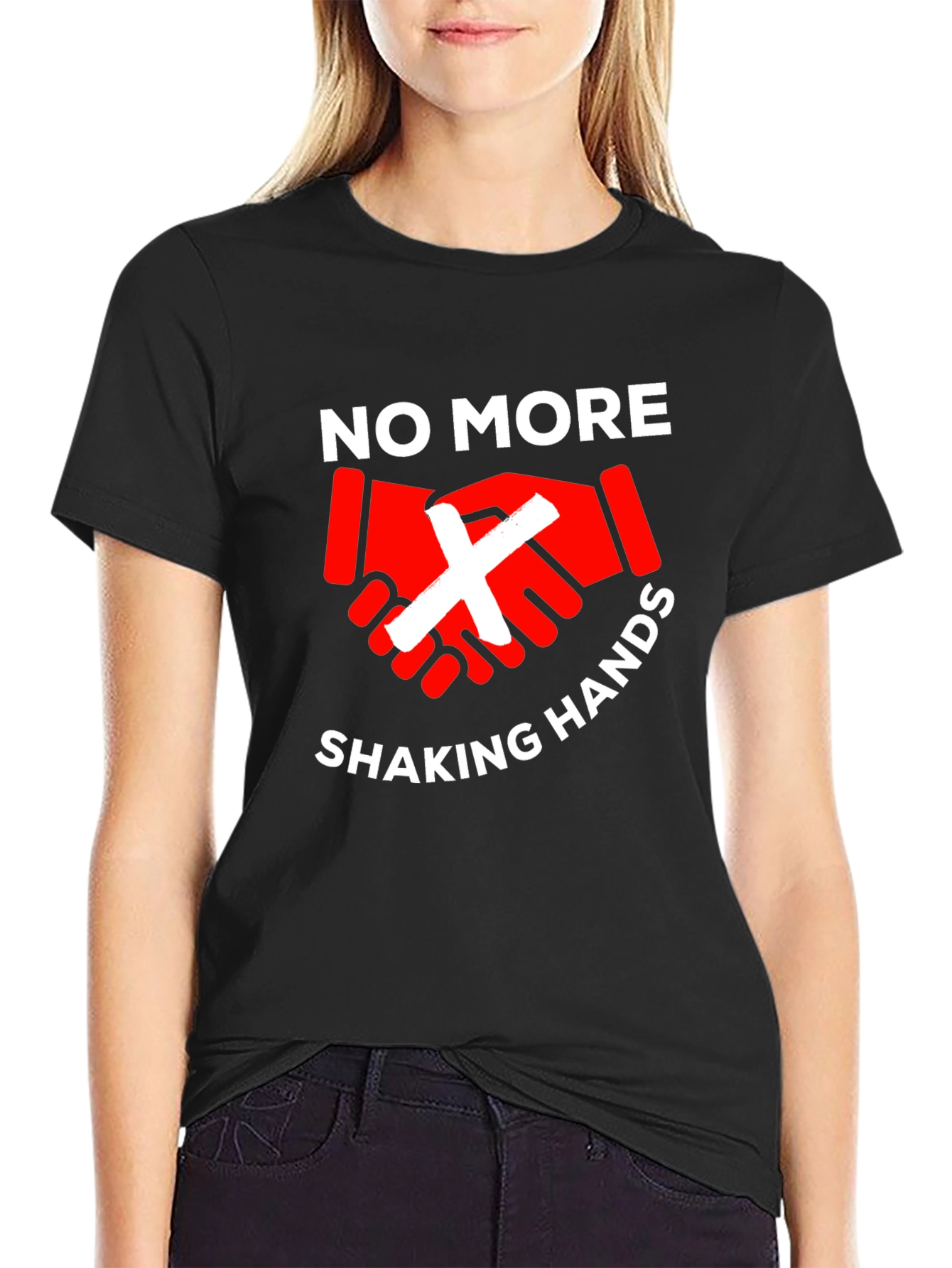 No More Handshaking T-Shirt - Stay Safe