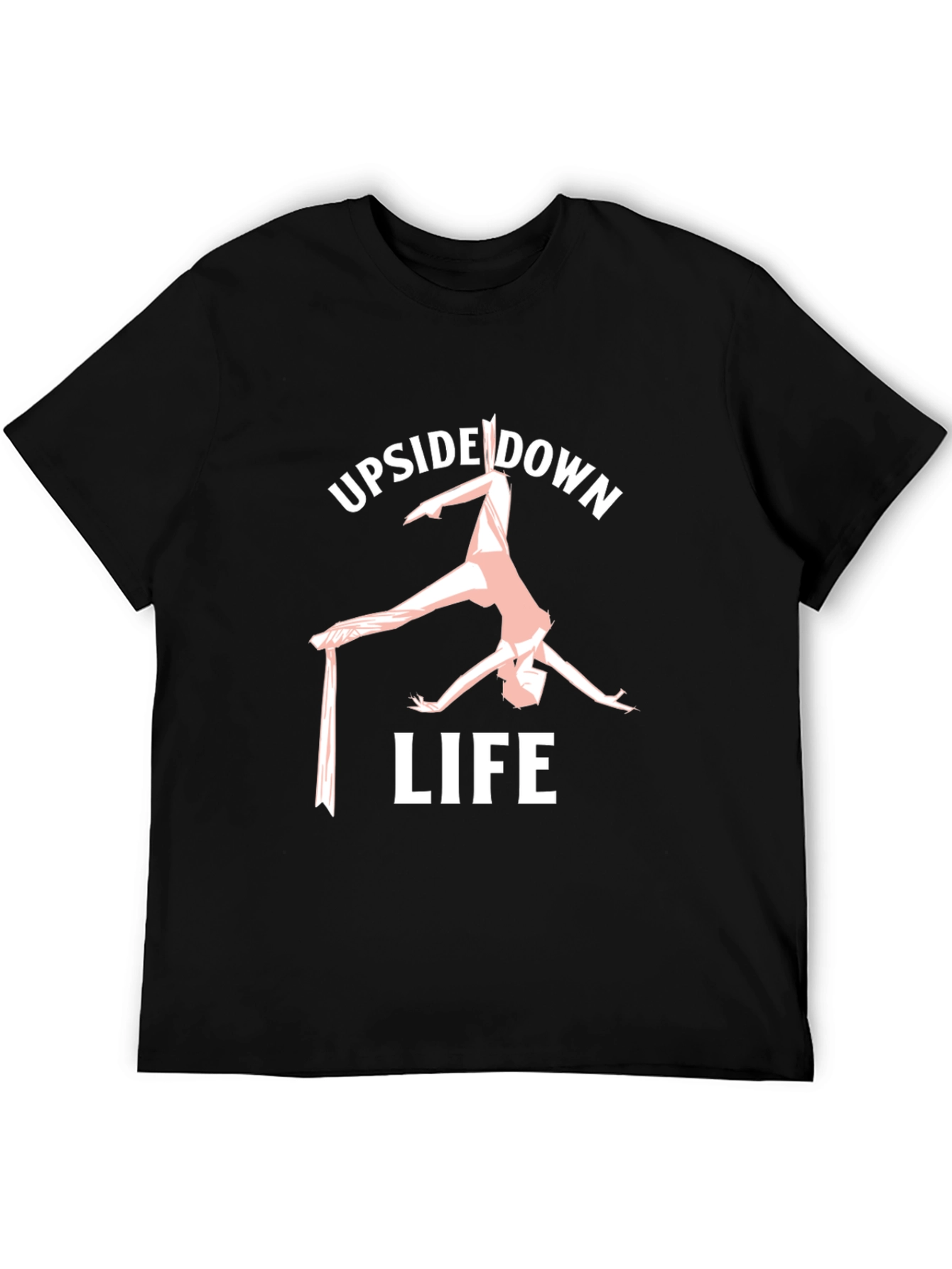 Upside Down Life Black T-Shirt