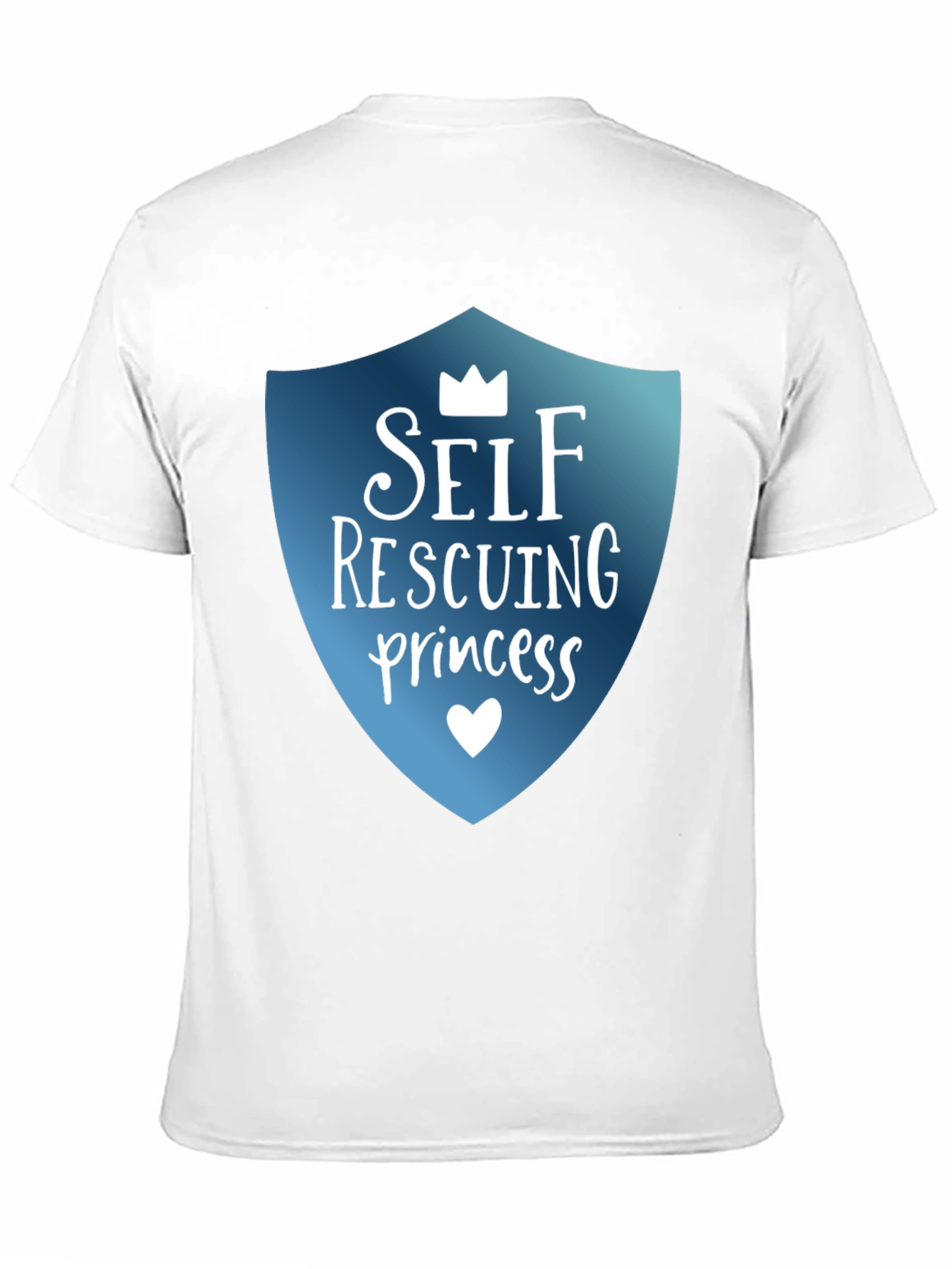 Self Rescuing Princess Black T-Shirt