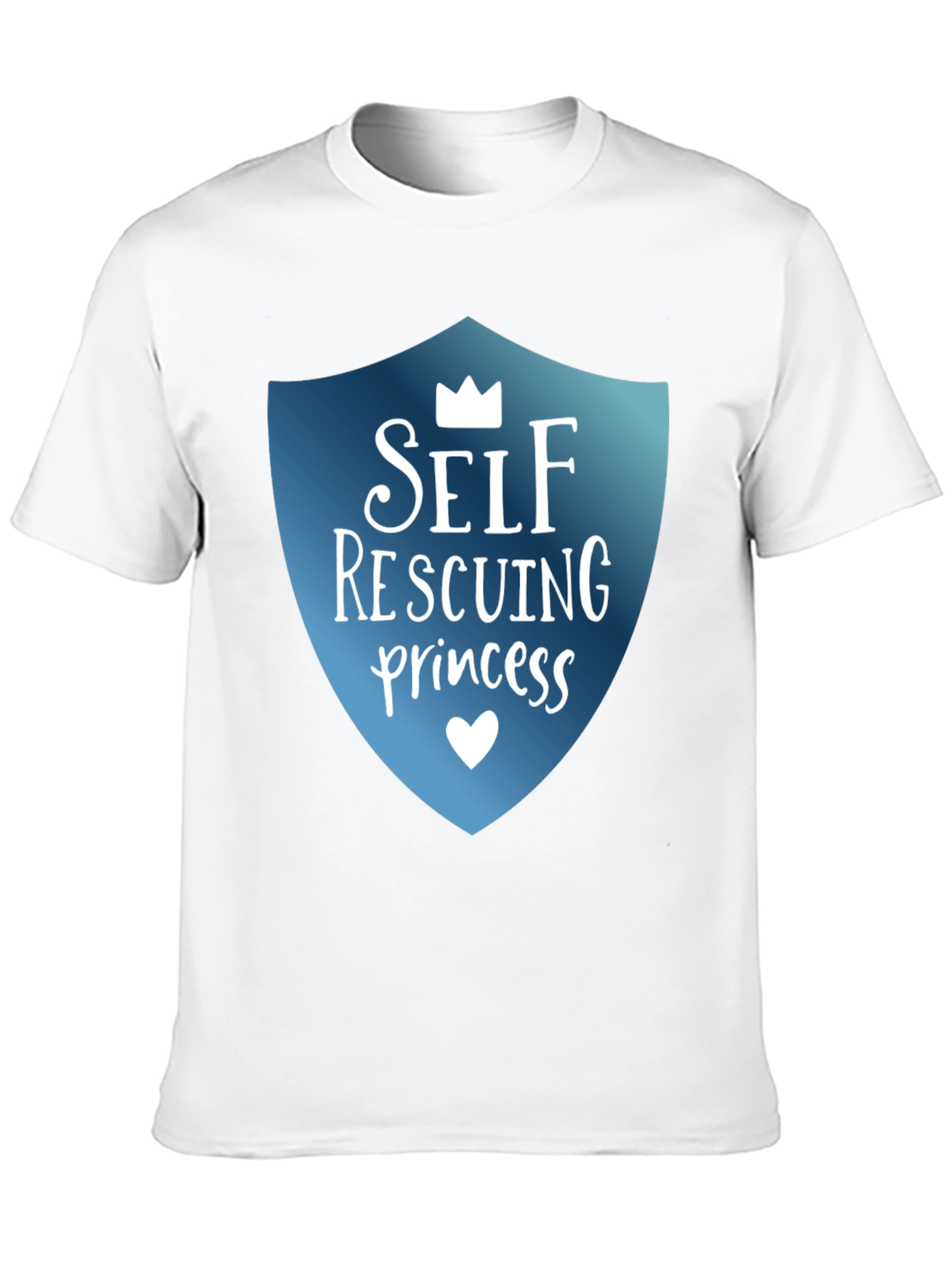 Self Rescuing Princess Black T-Shirt
