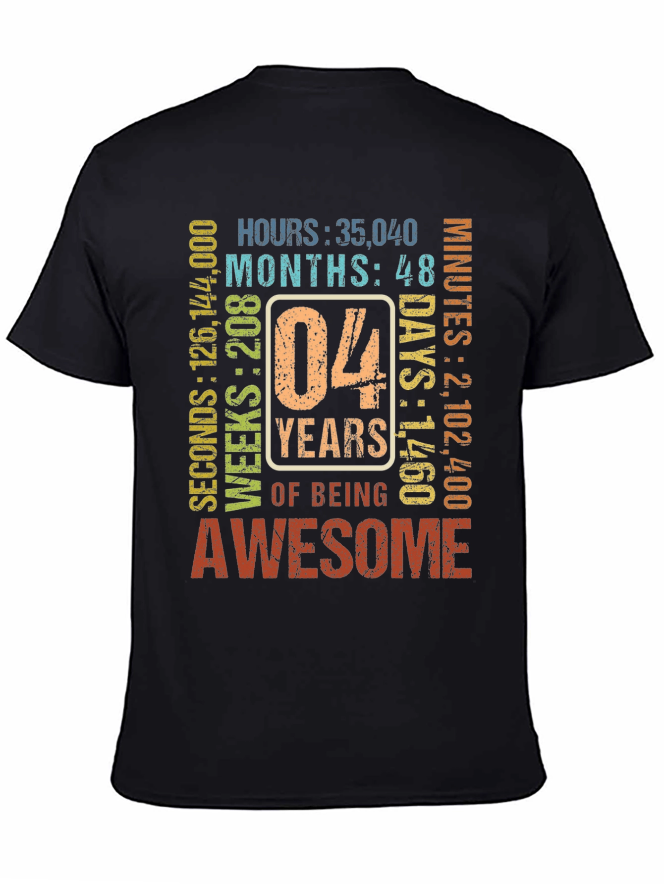 4th Birthday Awesome T-Shirt