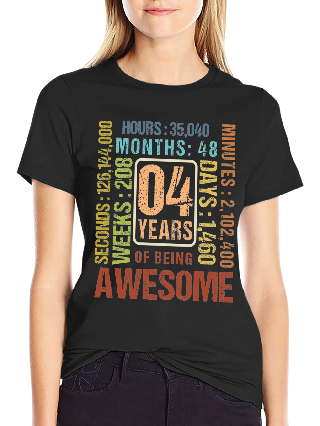 4th Birthday Awesome T-Shirt