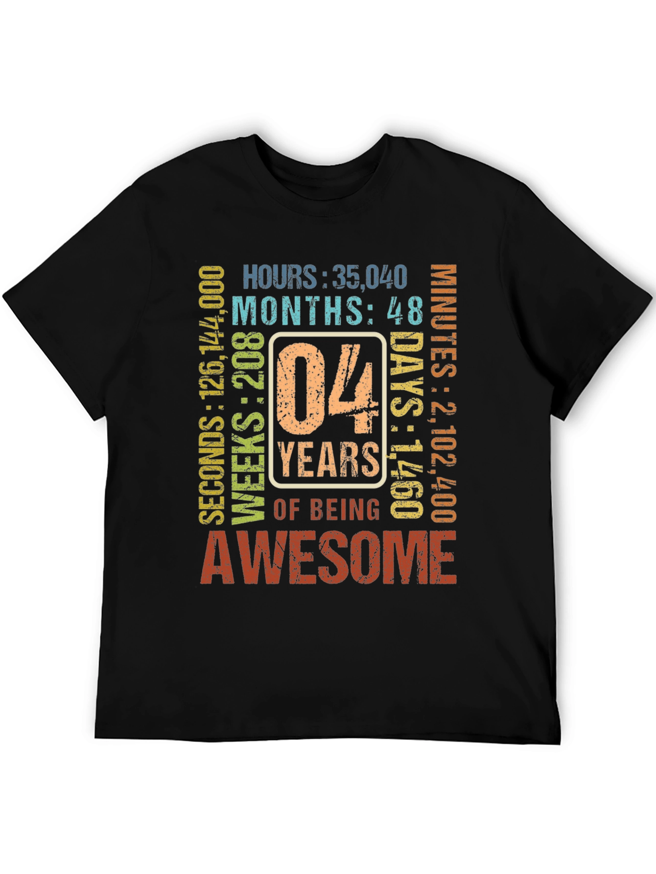 4th Birthday Awesome T-Shirt