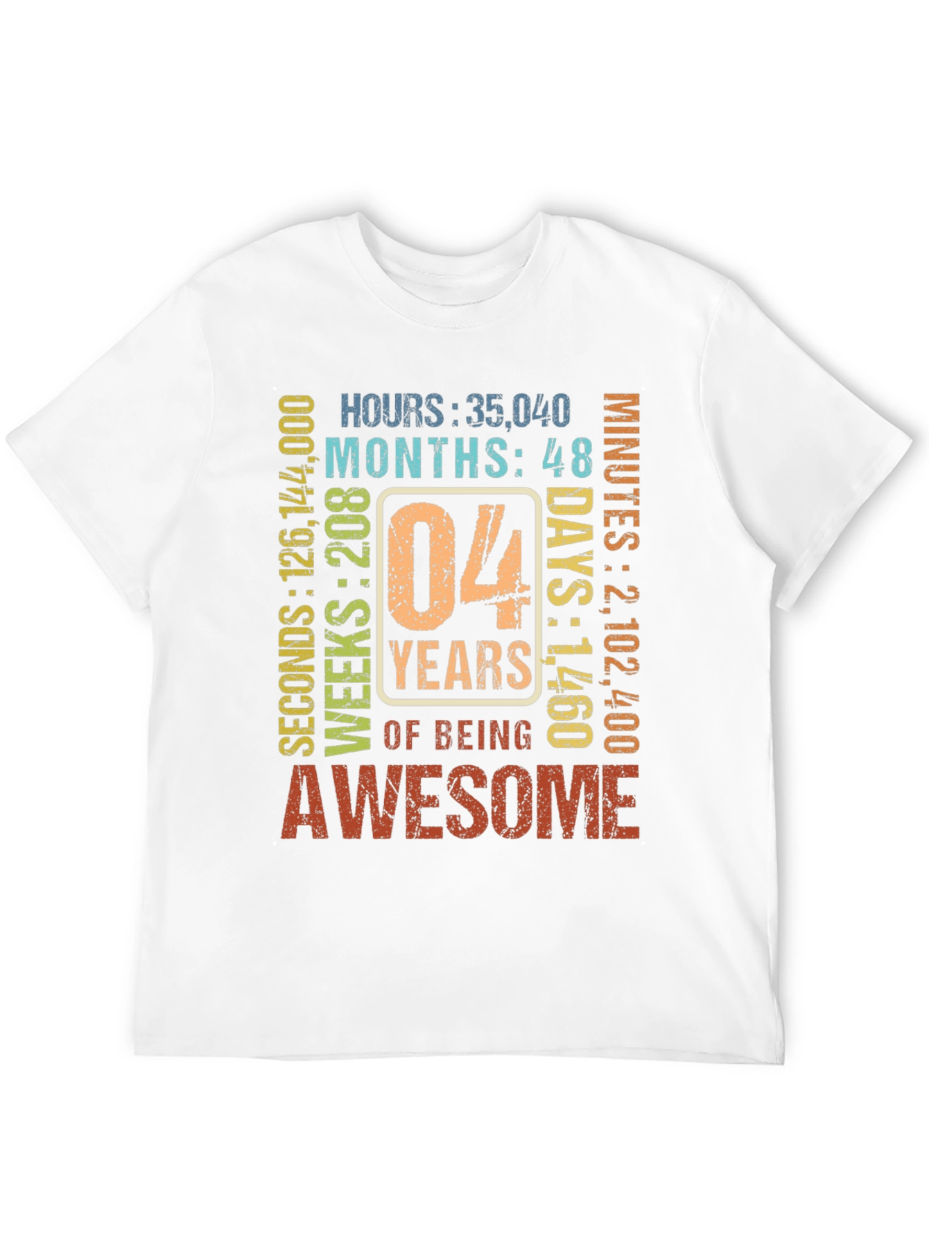 4th Birthday Awesome T-Shirt