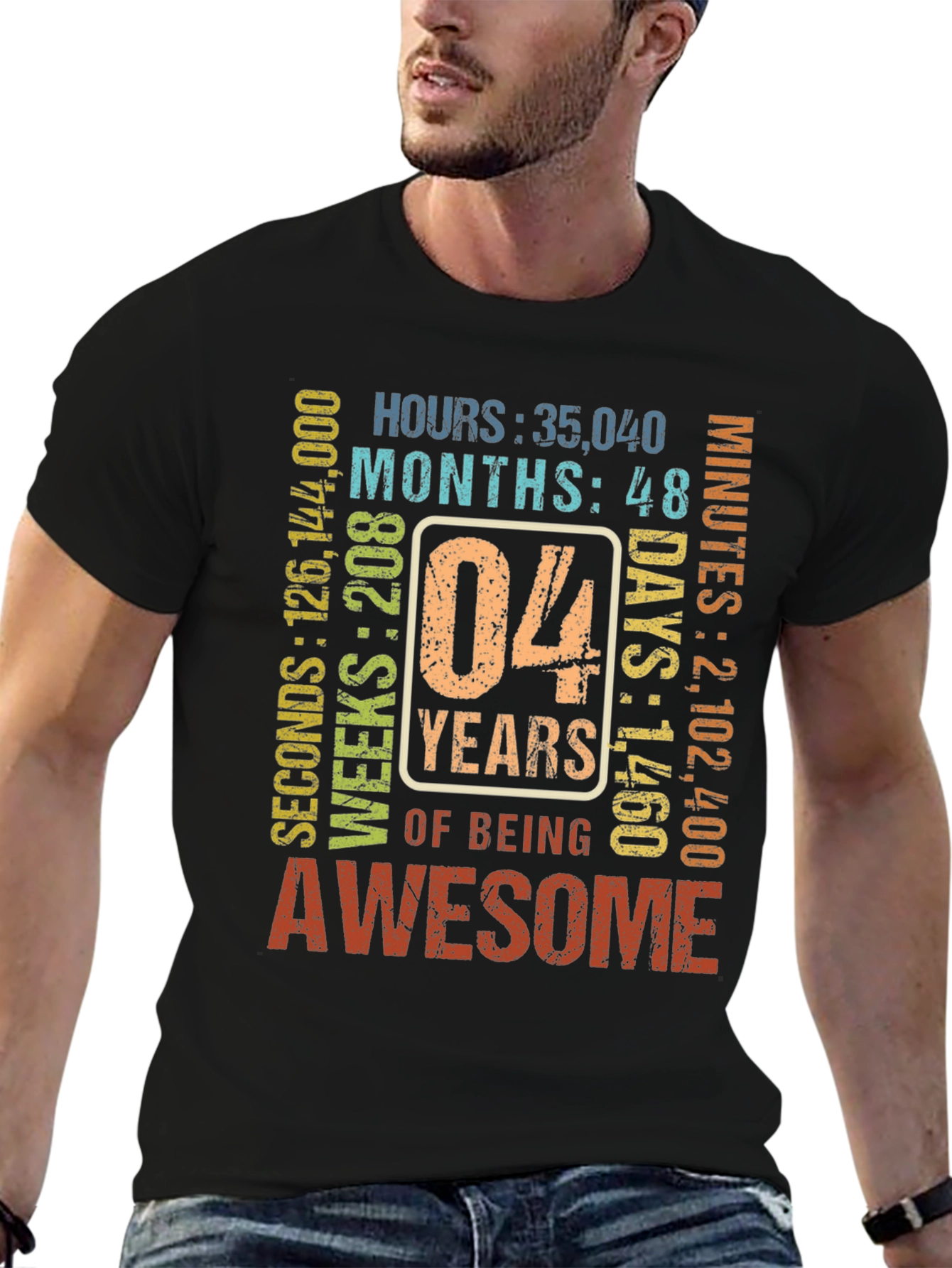 4th Birthday Awesome T-Shirt