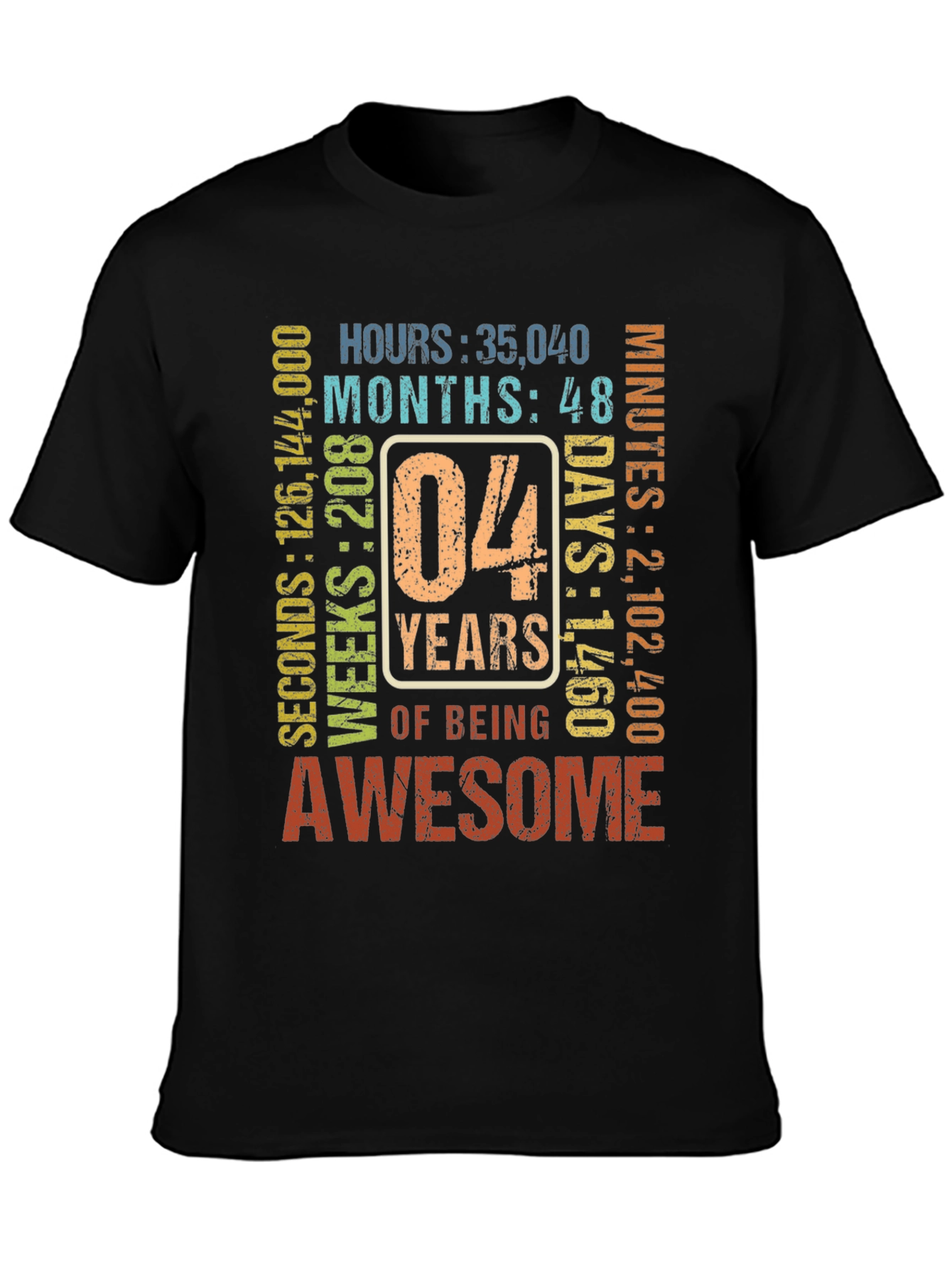 4th Birthday Awesome T-Shirt