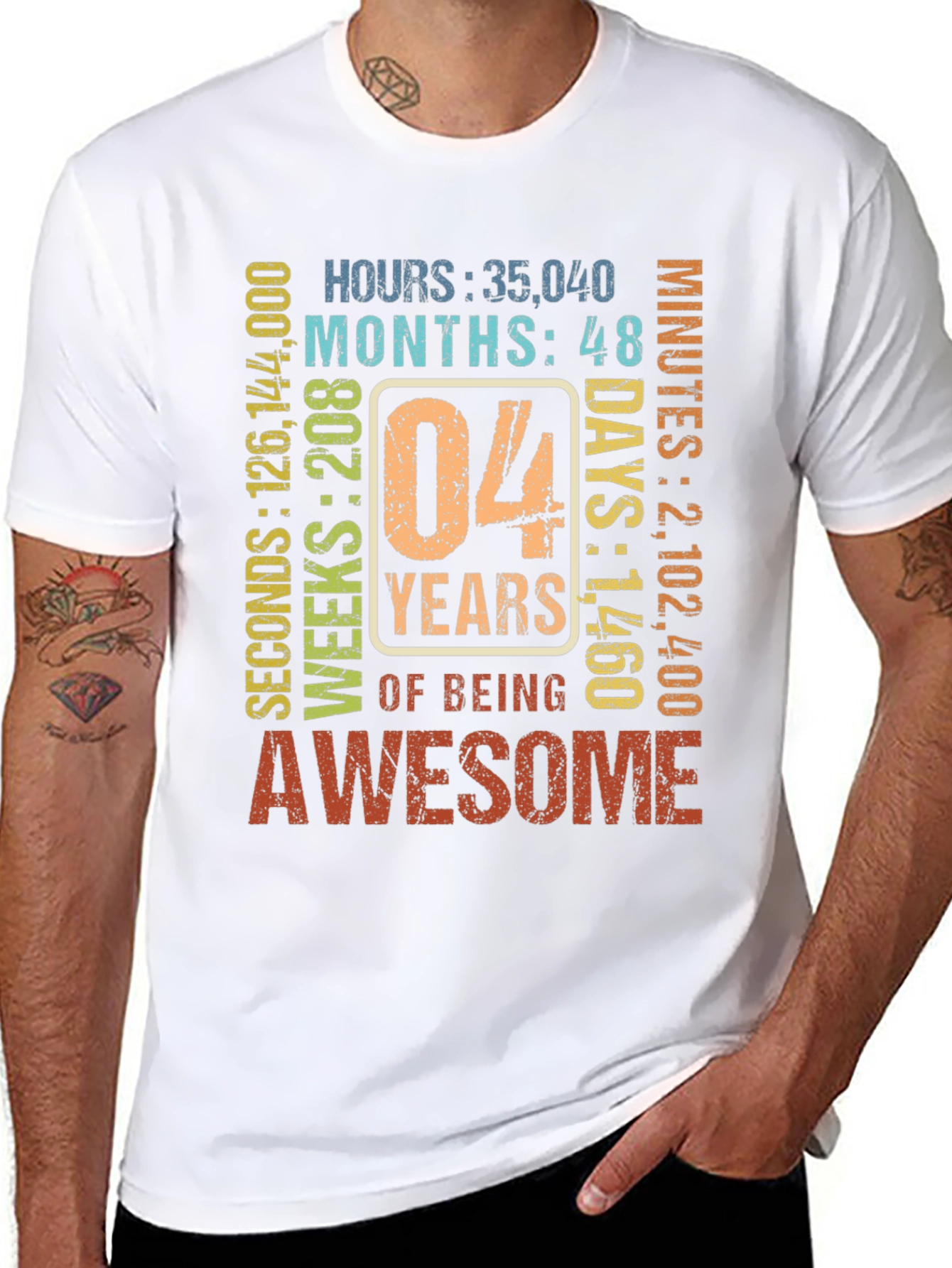 4th Birthday Awesome T-Shirt