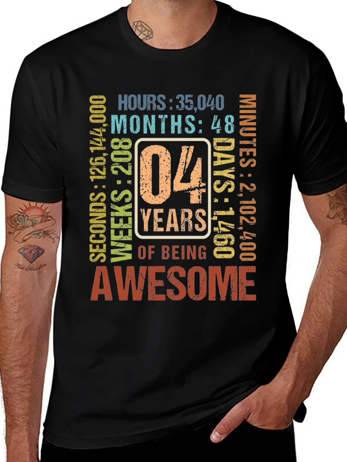 4th Birthday Awesome T-Shirt