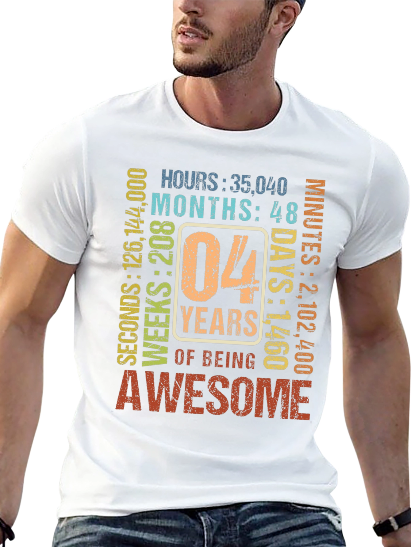 4th Birthday Awesome T-Shirt