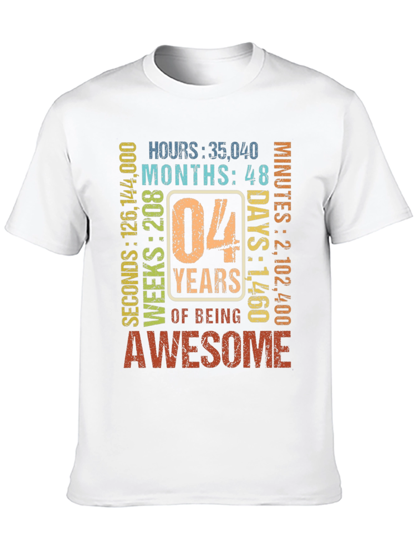 4th Birthday Awesome T-Shirt