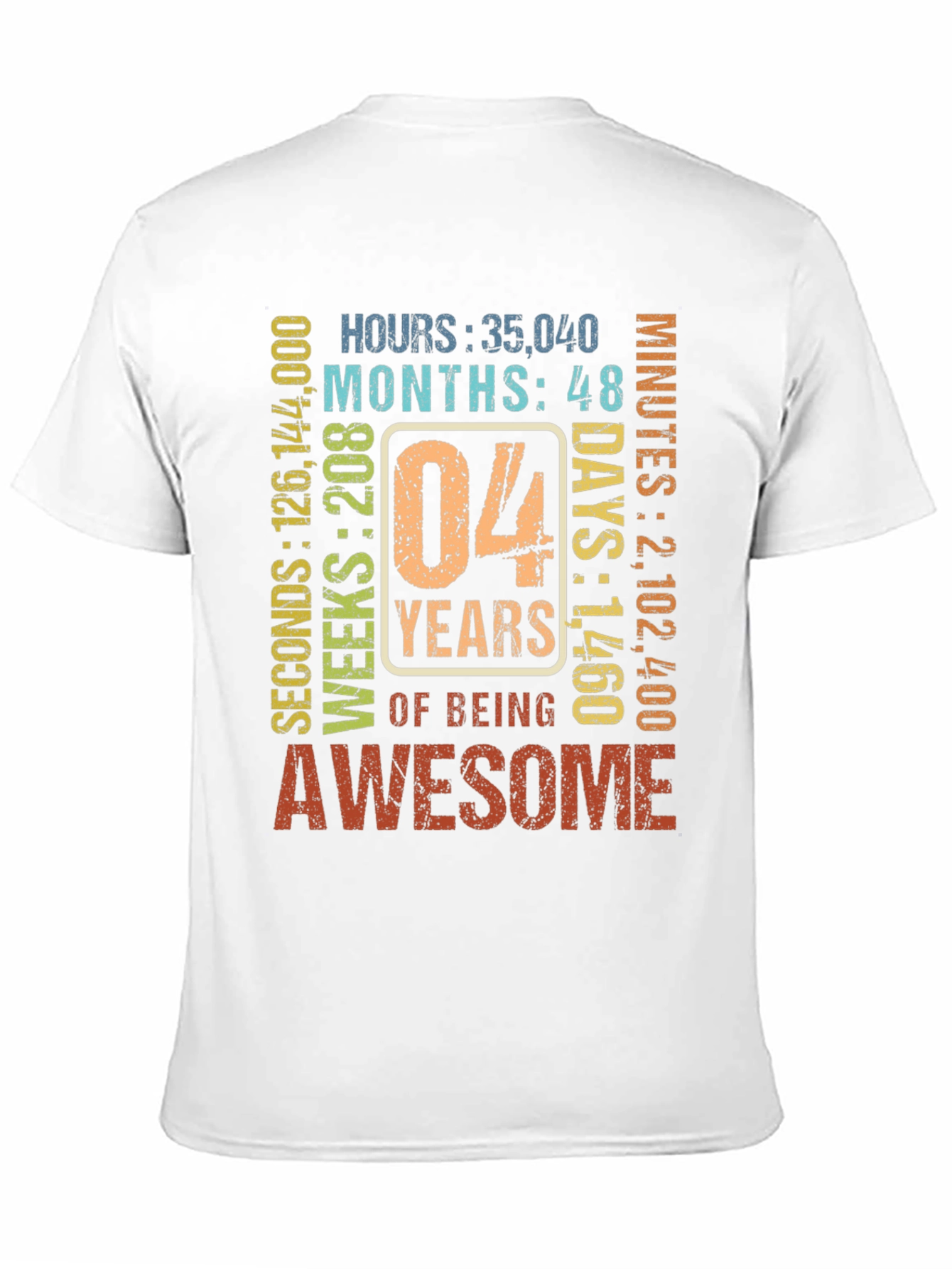 4th Birthday Awesome T-Shirt
