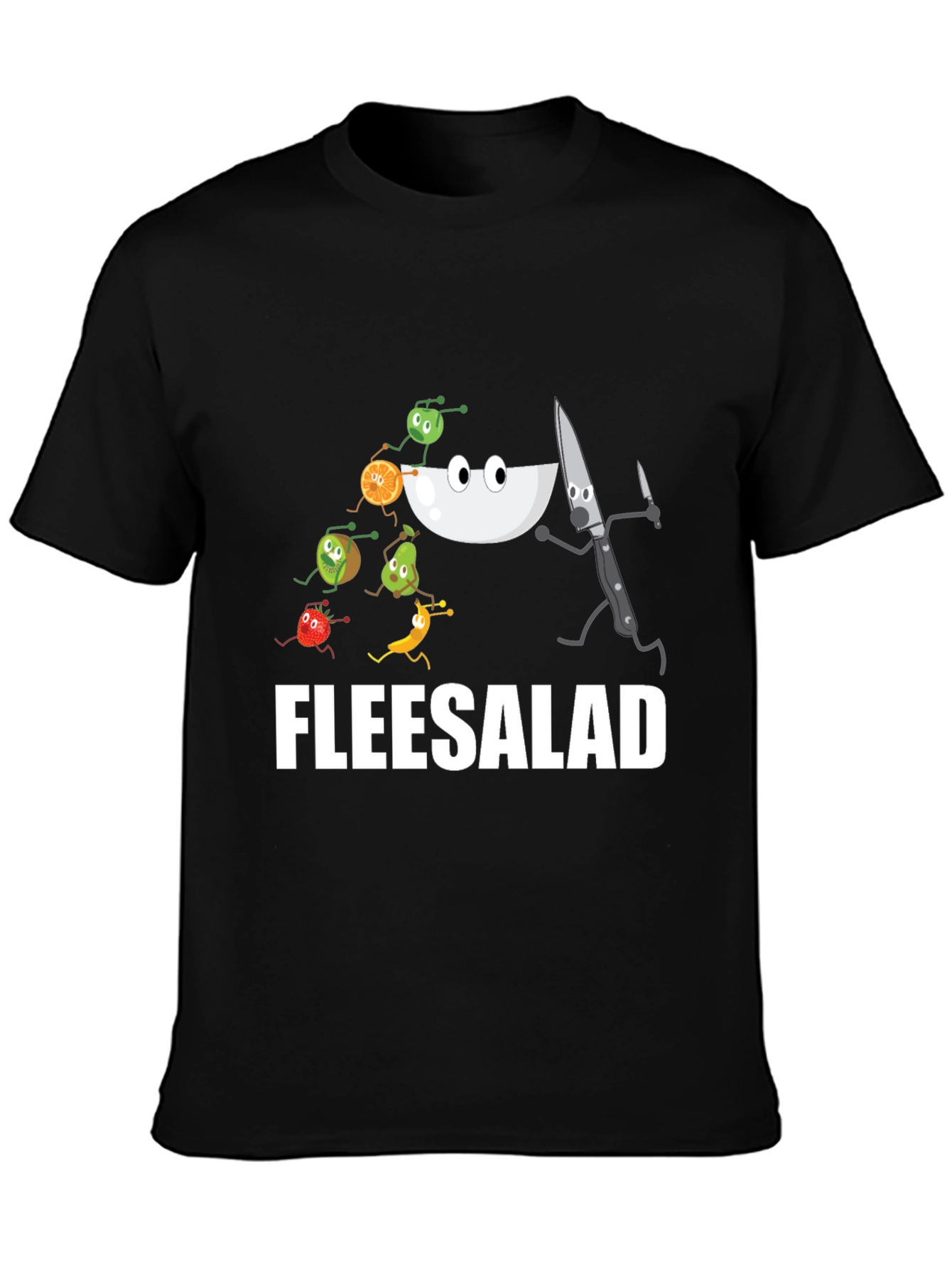 Fleesalad Cartoon Graphic T-Shirt