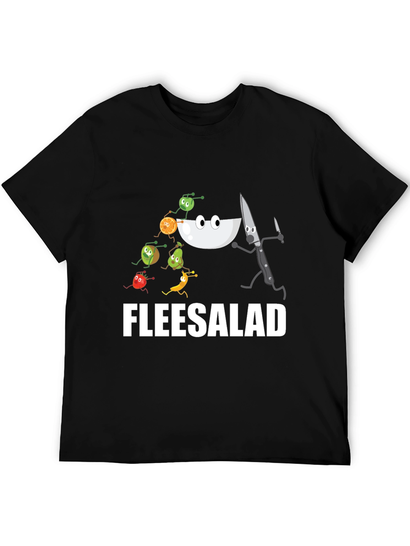 Fleesalad Cartoon Graphic T-Shirt