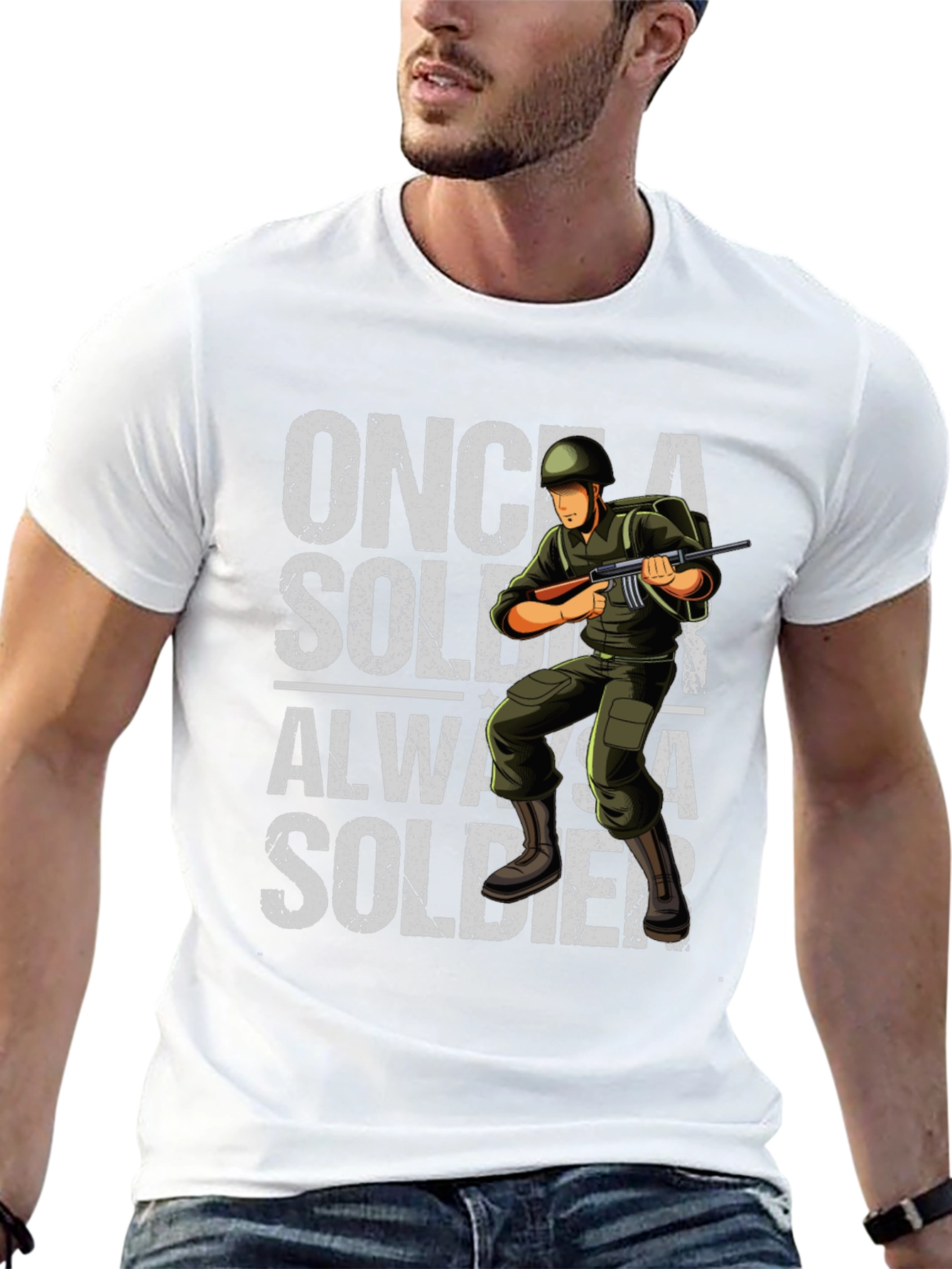 Once a Soldier Always a Soldier Graphic T-Shirt