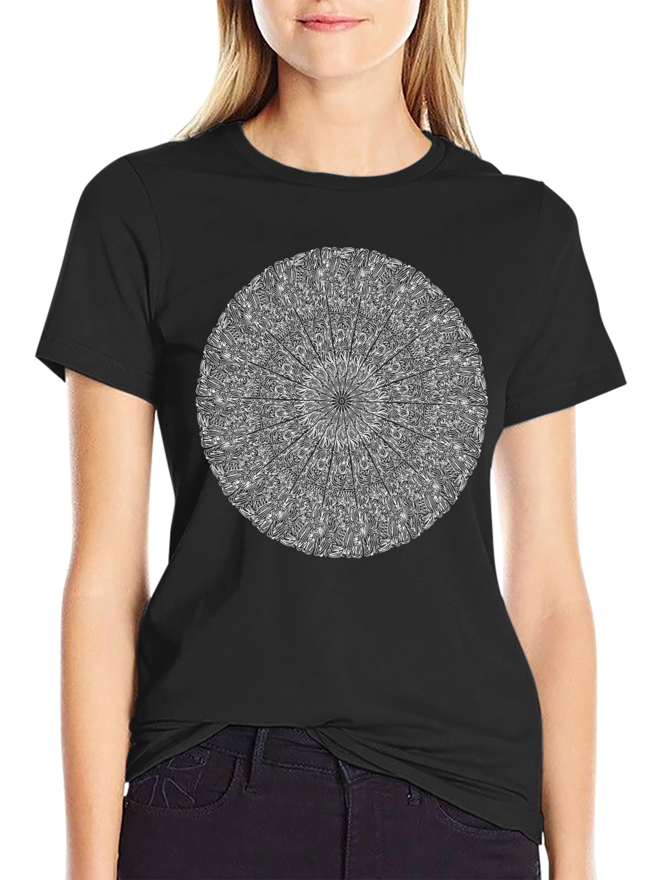 Mandala Graphic Black T-Shirt