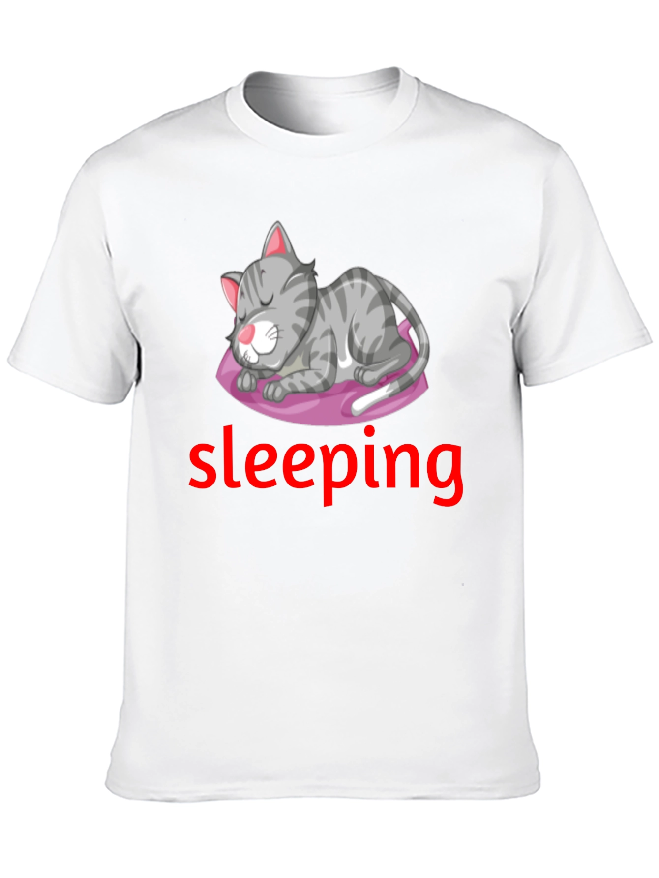 Mens Cat Nap Graphic T-Shirt