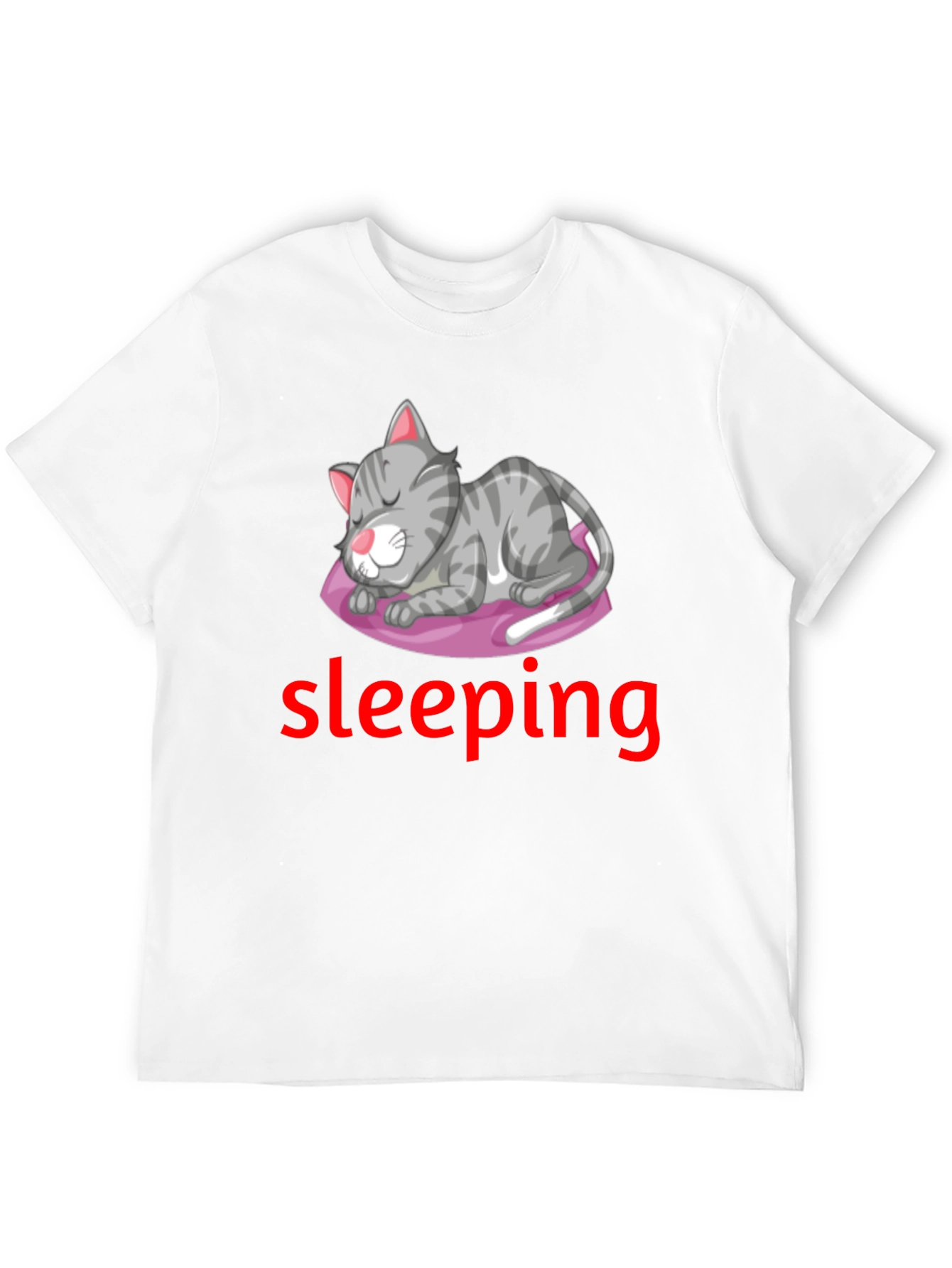 Mens Cat Nap Graphic T-Shirt