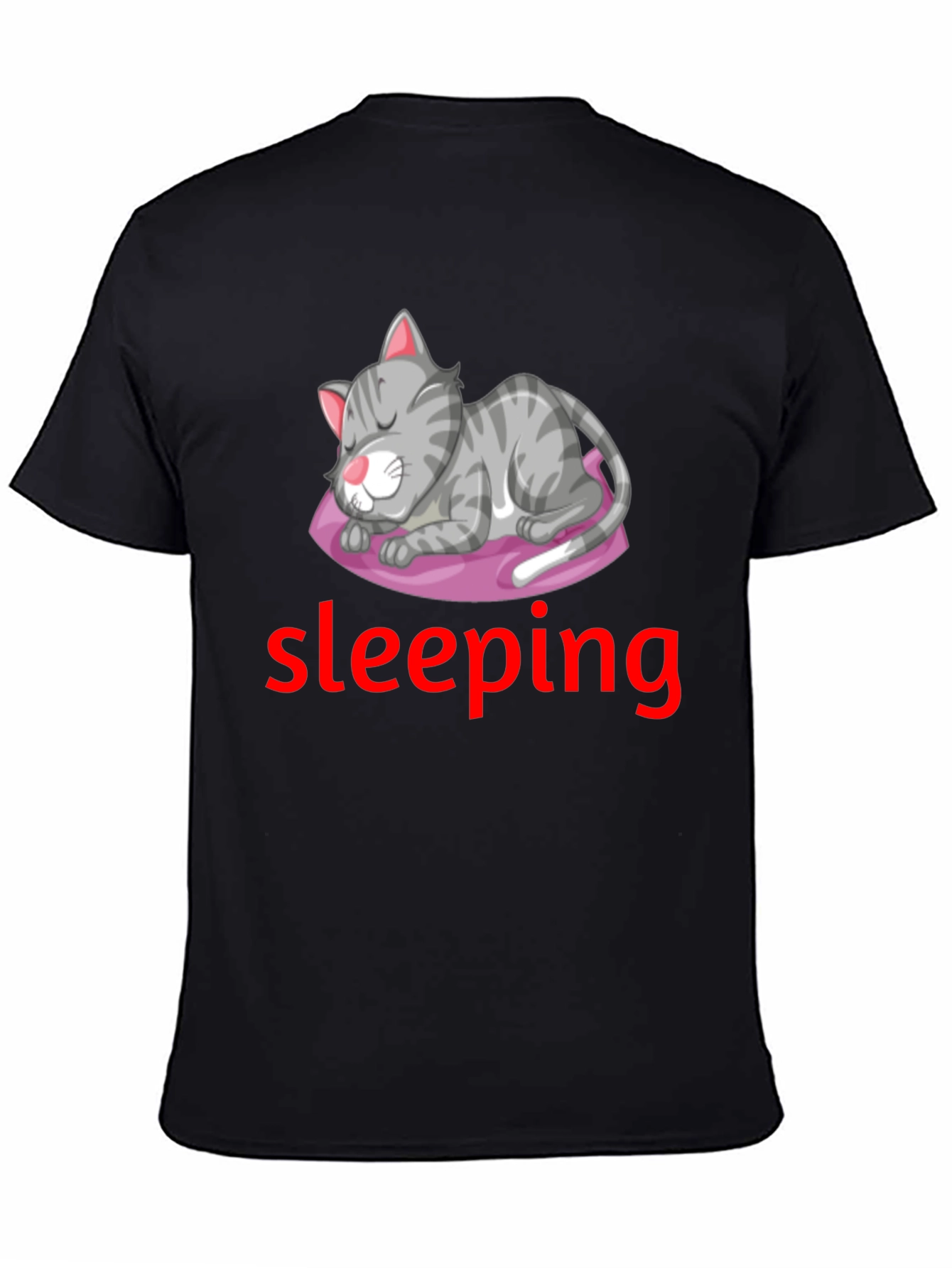 Mens Cat Nap Graphic T-Shirt