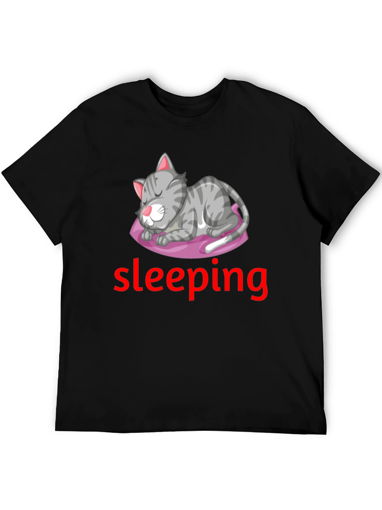Mens Cat Nap Graphic T-Shirt