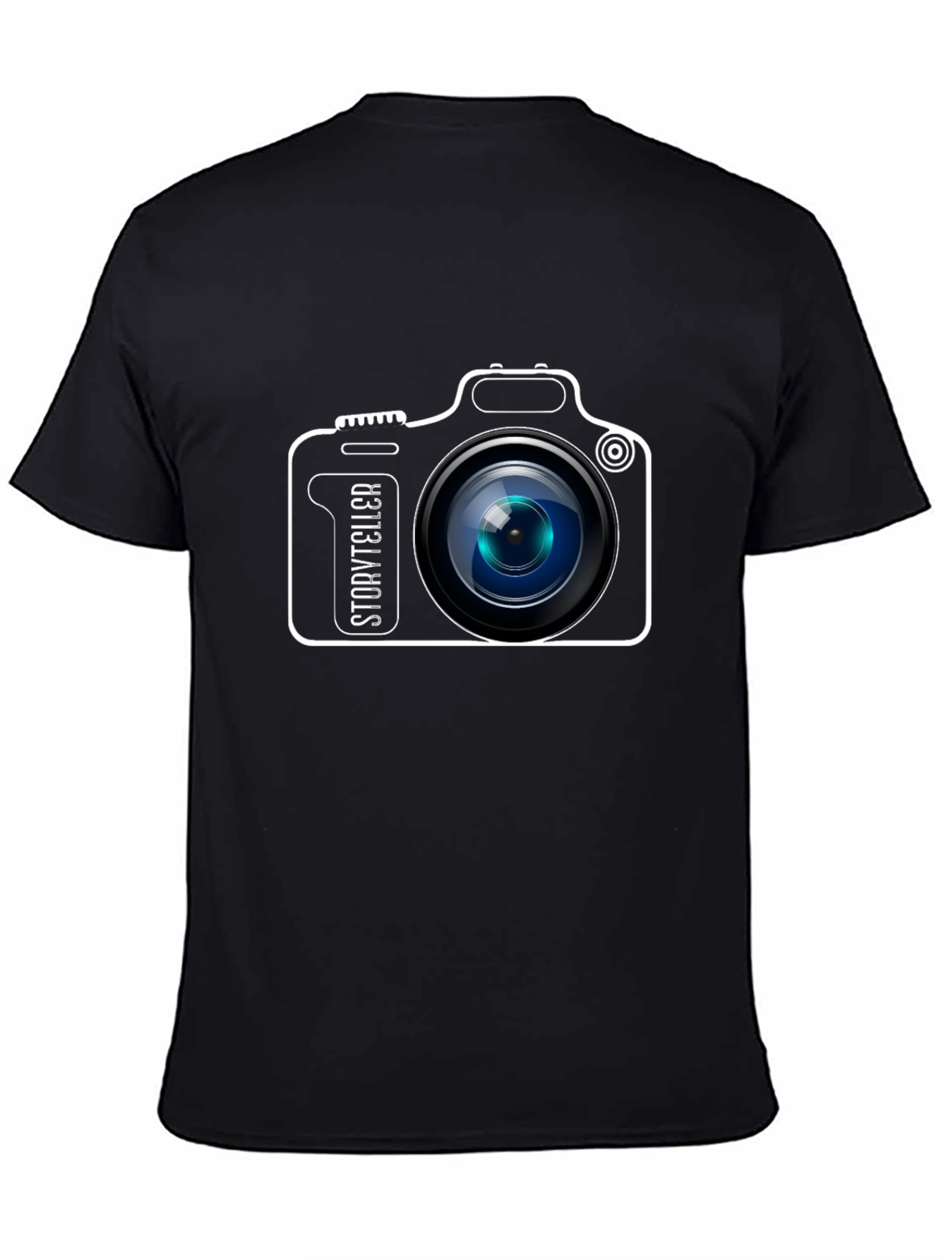 Storyteller Camera Graphic T-Shirt - Black