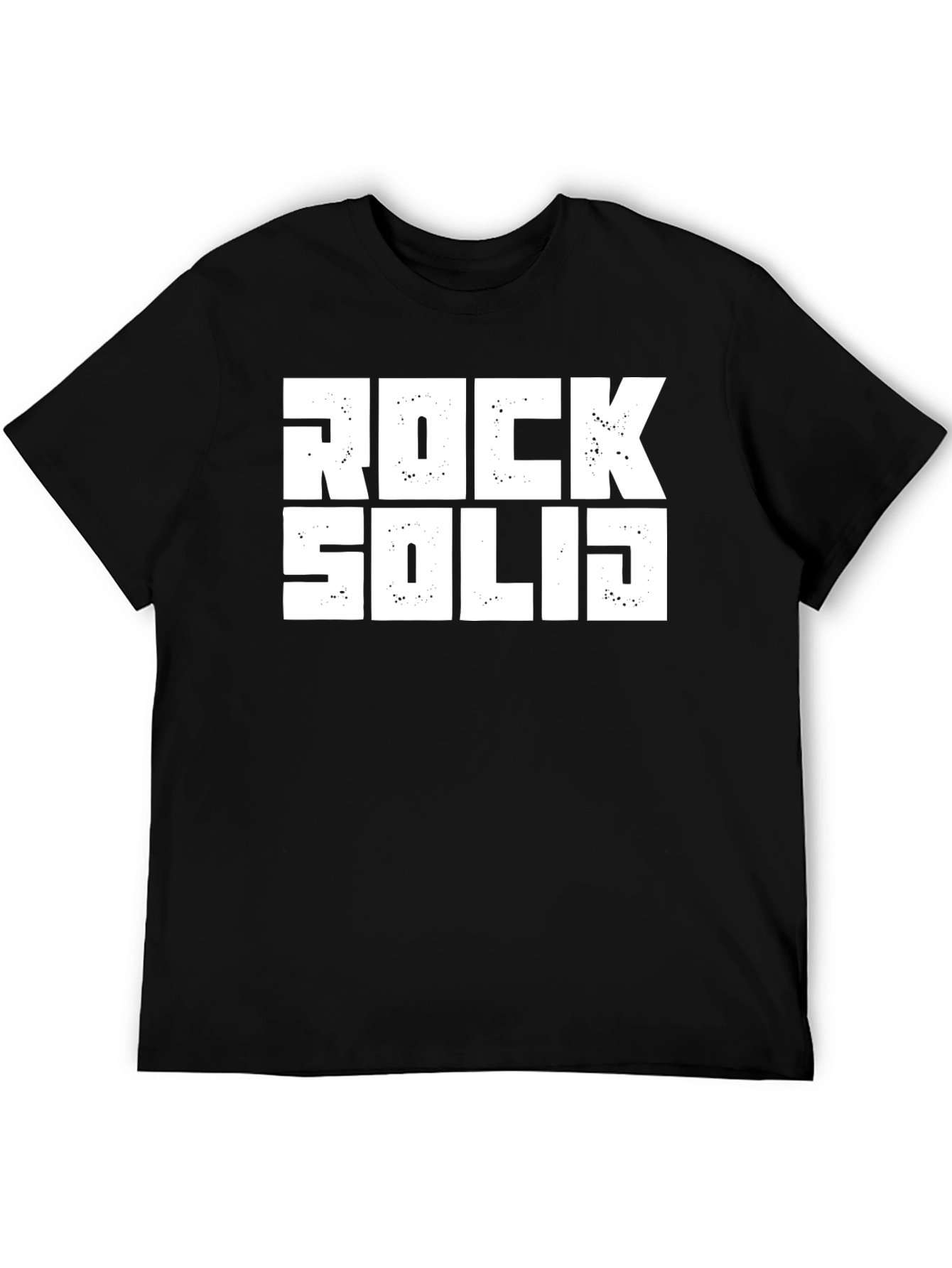 Rock Solid Graphic T-Shirt - Black