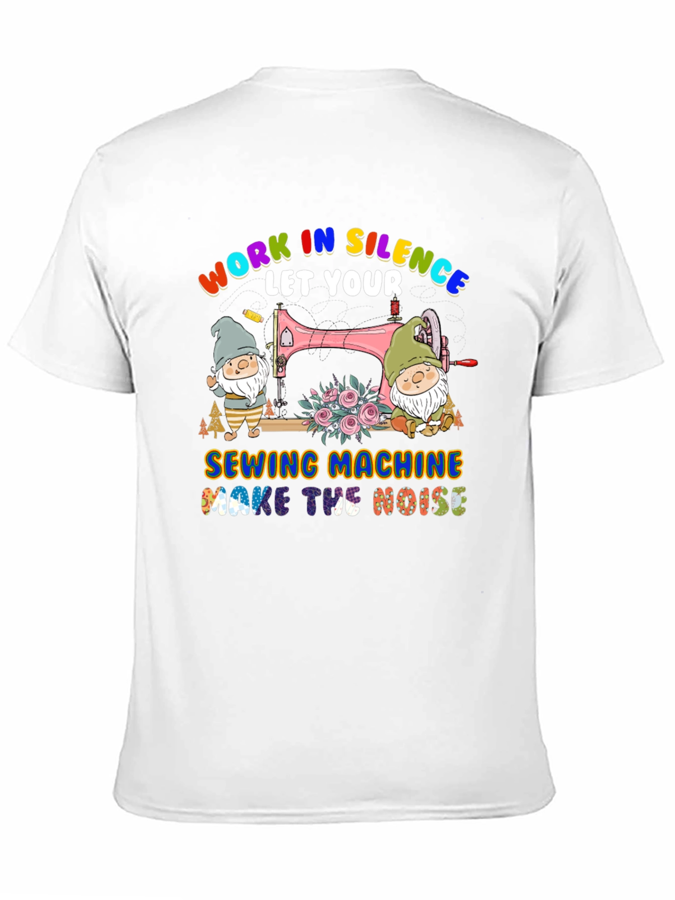 Work in Silence Sewing Machine T-Shirt