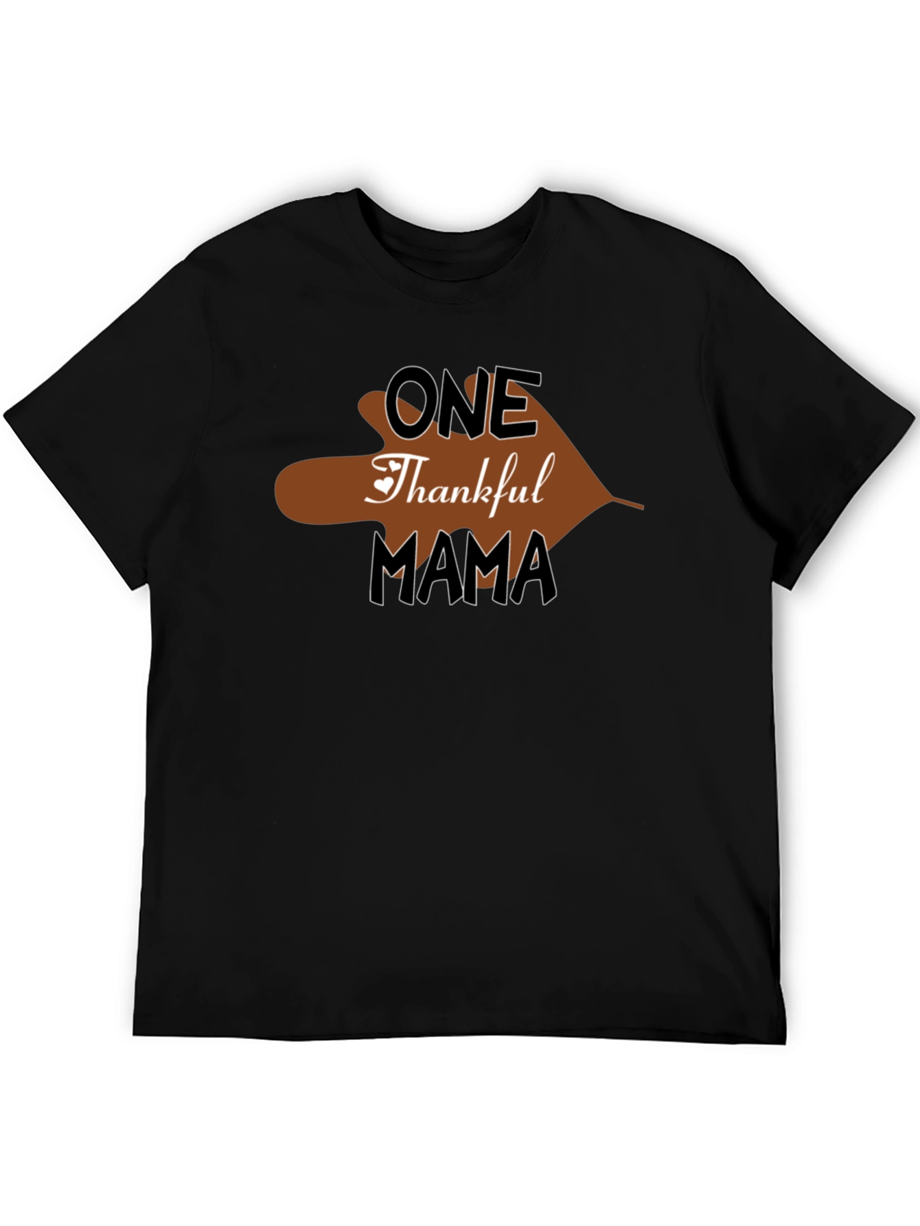 One Thankful Mama T-Shirt Thanksgiving Holiday Tee