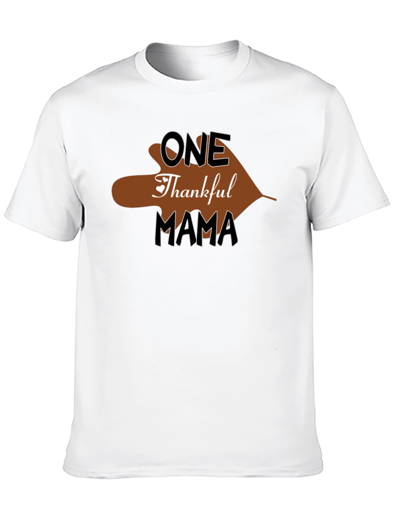 One Thankful Mama T-Shirt Thanksgiving Holiday Tee