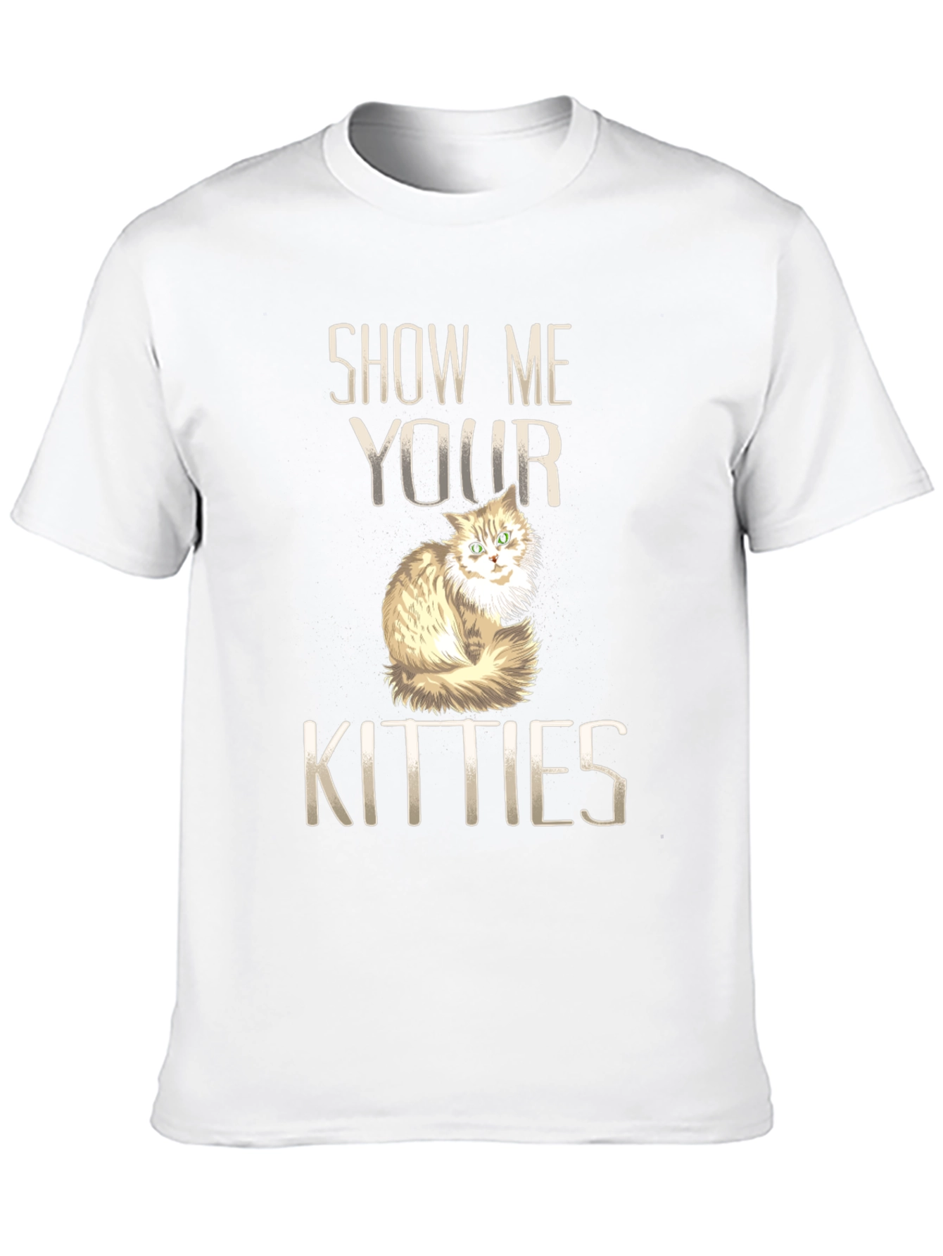Show Me Your Kitties Black Graphic Tee