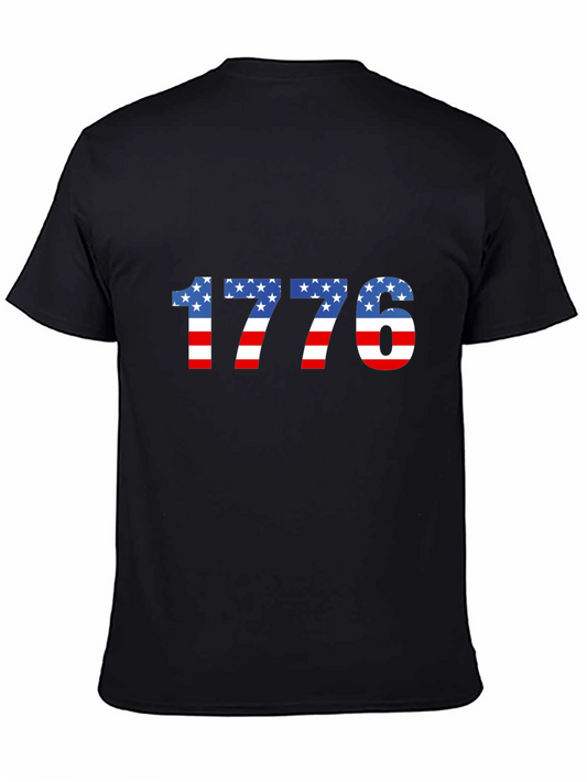 1776 USA Flag Graphic Tee - Patriotic Pride