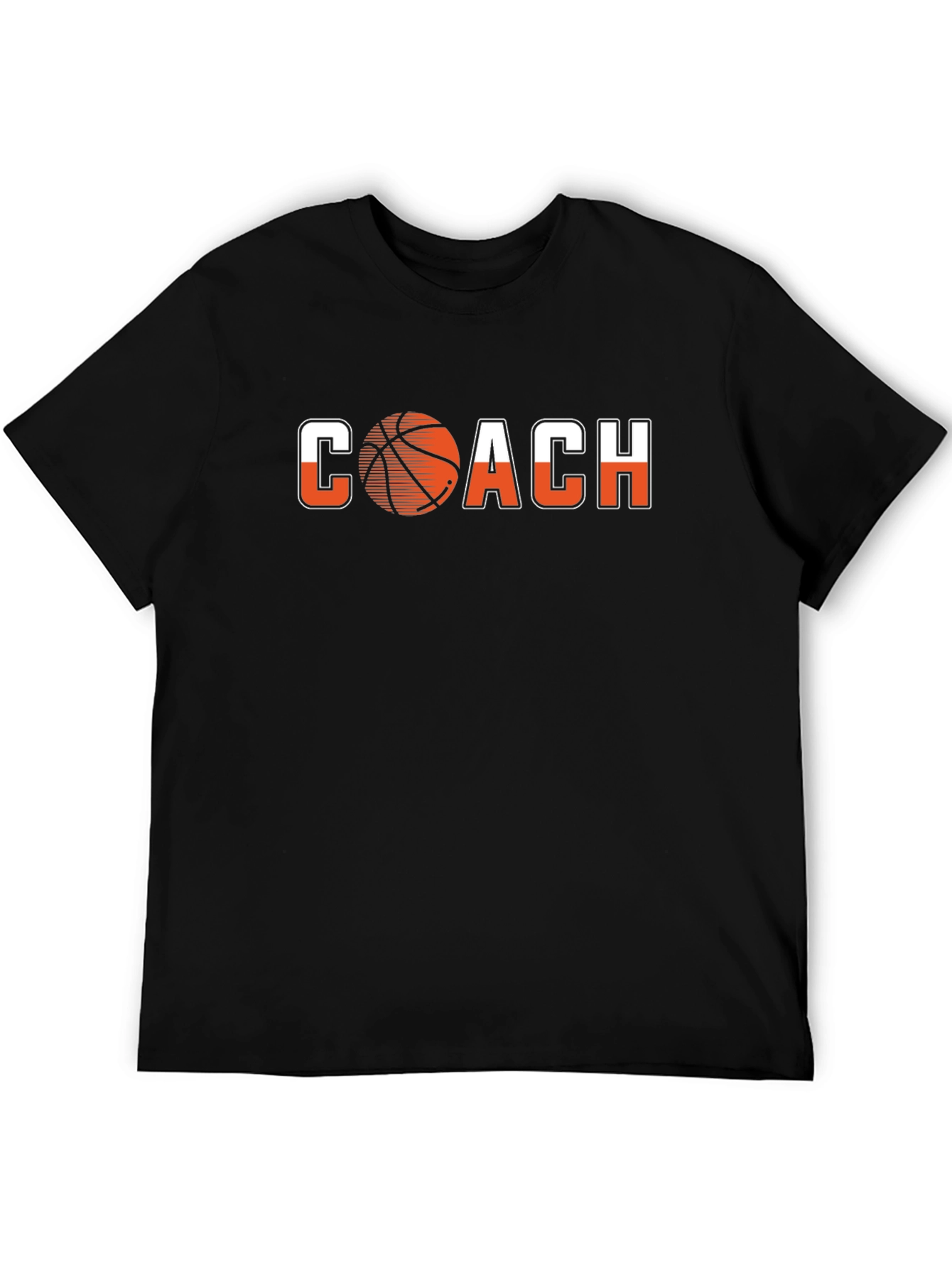 Basketball Coach Graphic Tee - Black