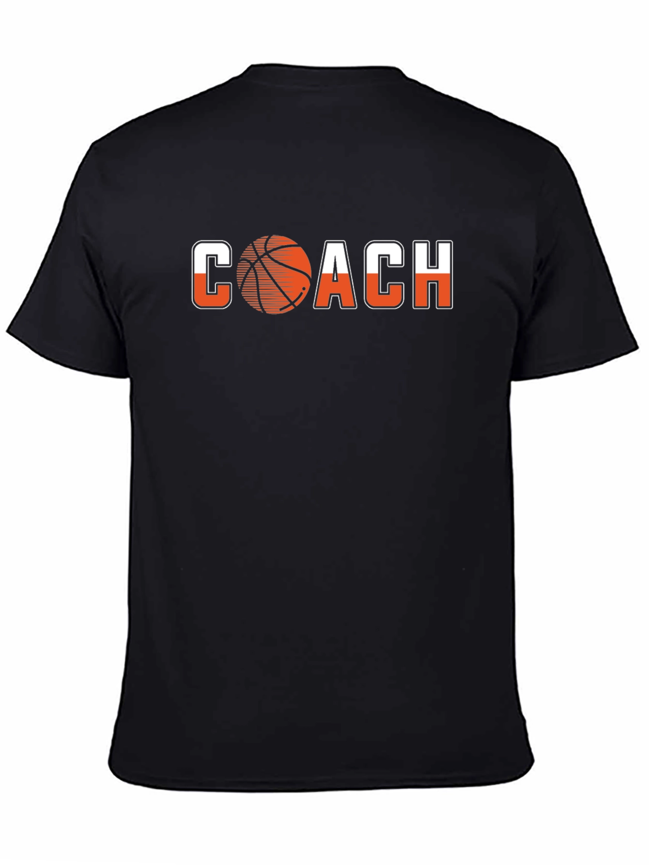 Basketball Coach Graphic Tee - Black