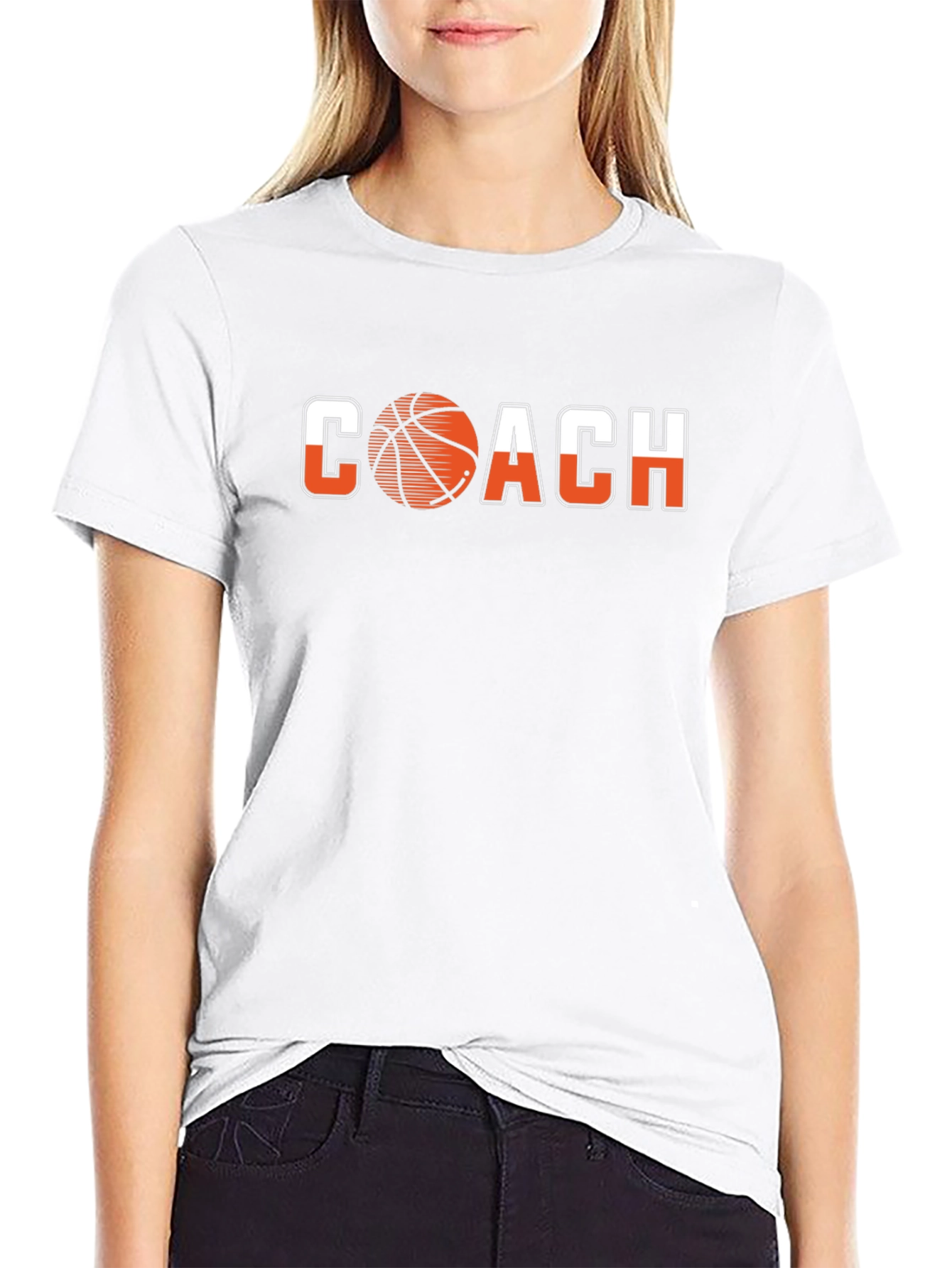 Basketball Coach Graphic Tee - Black