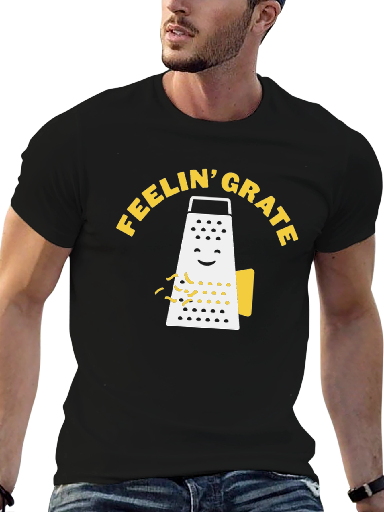 Feelin Grate Funny Grater Graphic T-Shirt