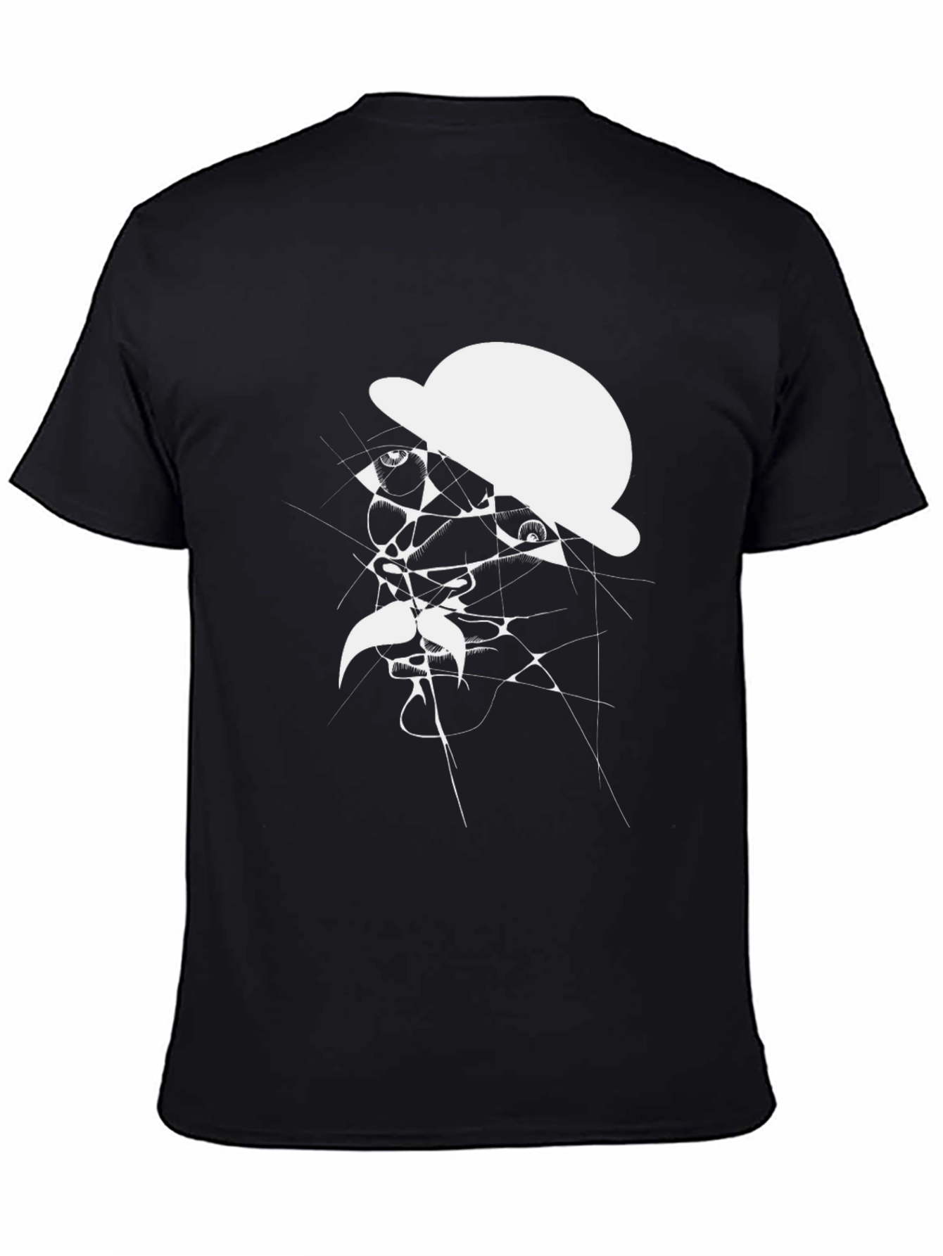 Abstract Man in Hat Graphic T-Shirt