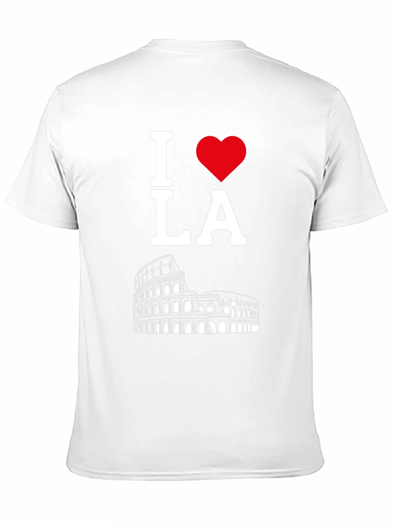 I Heart LA Rome Colosseum Black T-Shirt