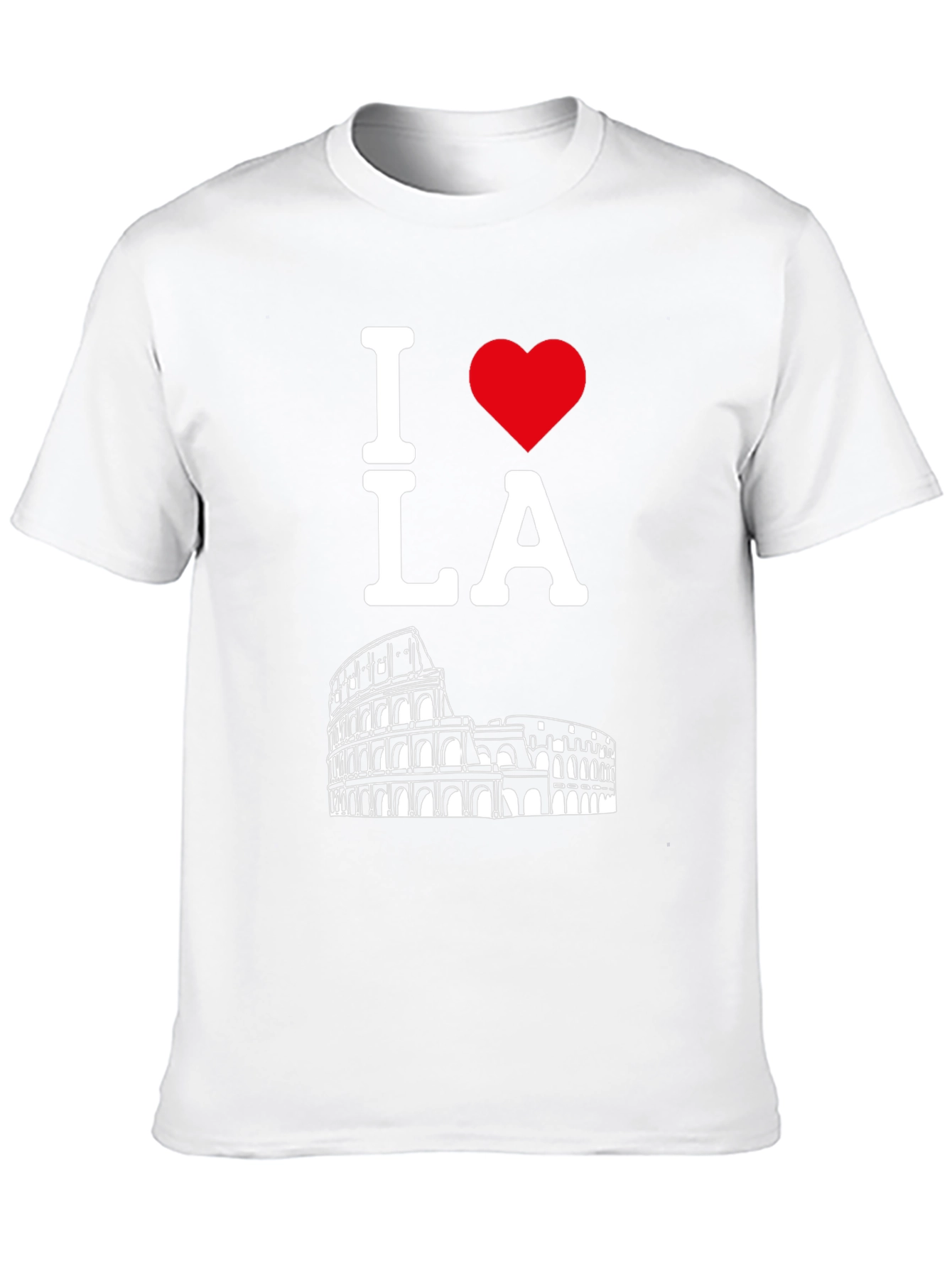 I Heart LA Rome Colosseum Black T-Shirt