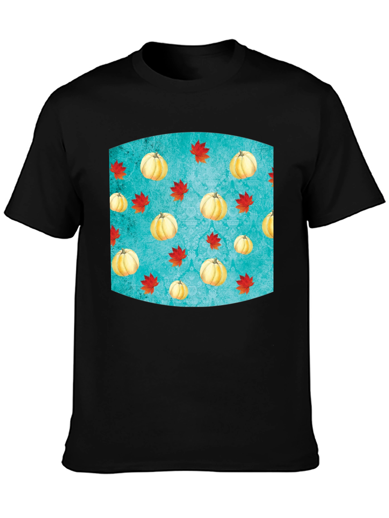 Autumn Pumpkin & Leaves T-Shirt