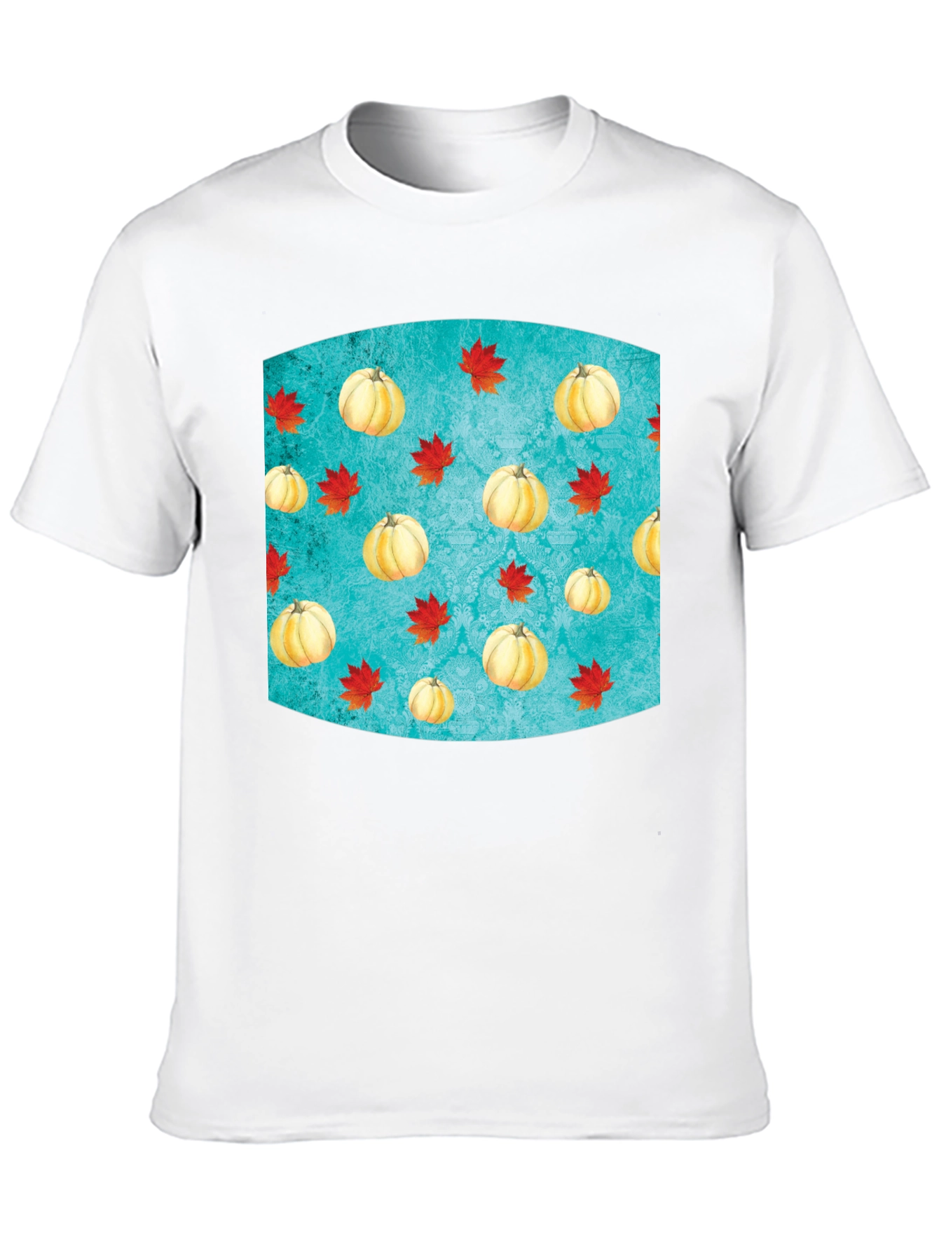 Autumn Pumpkin & Leaves T-Shirt