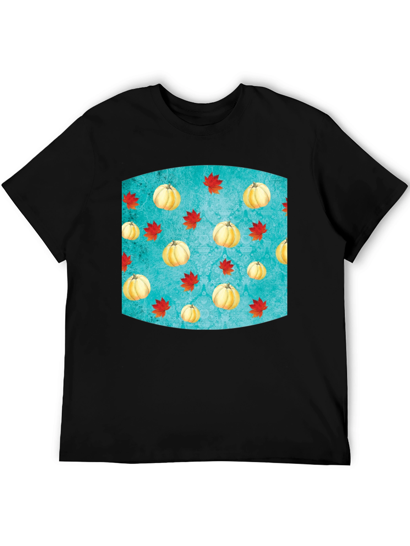 Autumn Pumpkin & Leaves T-Shirt