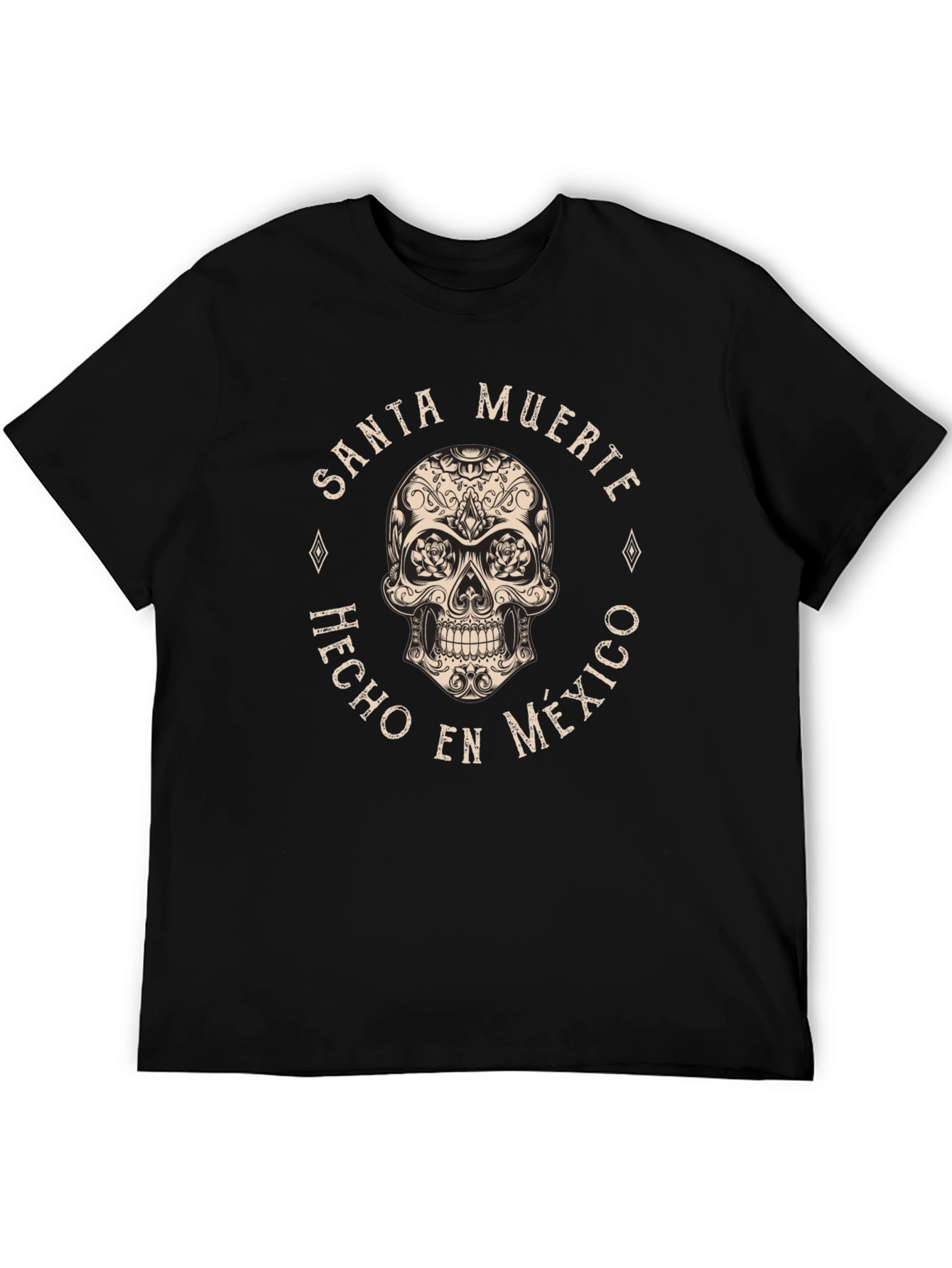 Santa Muerte Skull T-Shirt - Hecho en Mexico