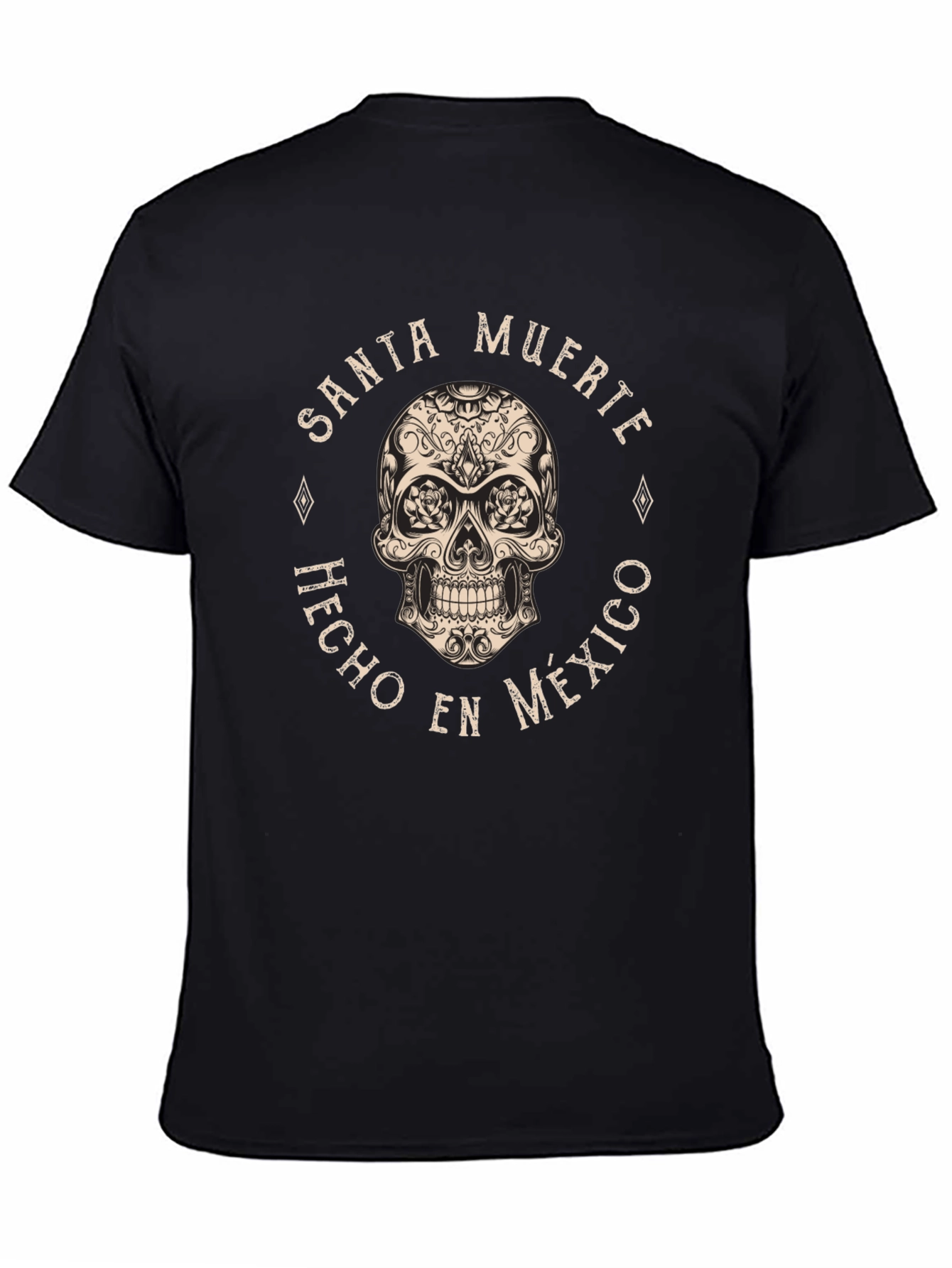 Santa Muerte Skull T-Shirt - Hecho en Mexico
