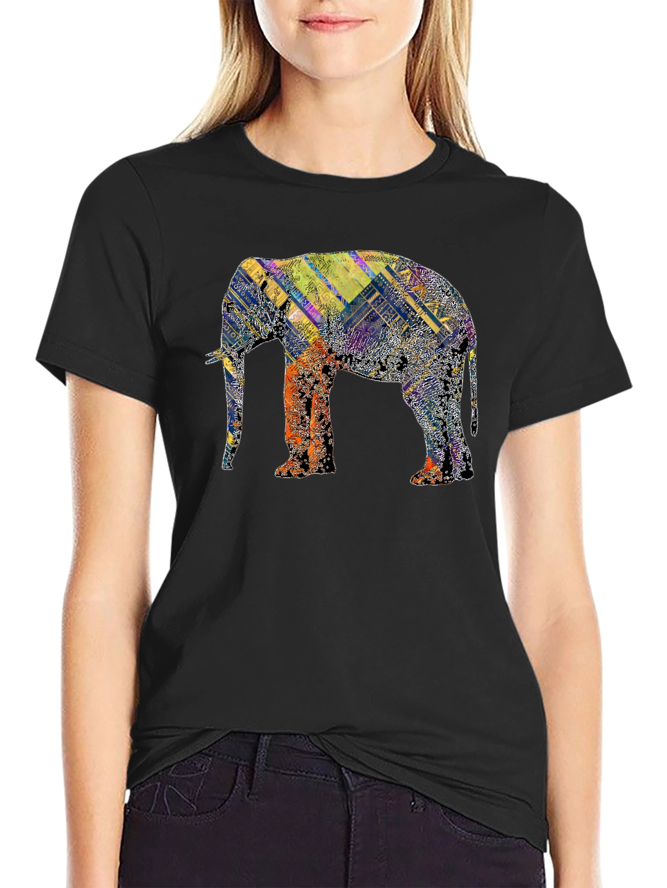 Elephant Graphic T-Shirt - Unique Animal Print Tee